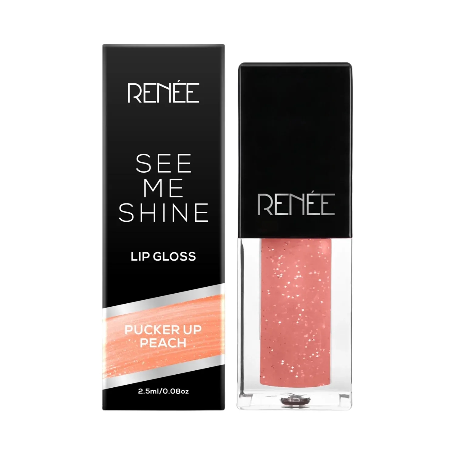 RENEE | RENEE See Me Shine Lip Gloss - Pucker Up Peach (2.5ml)