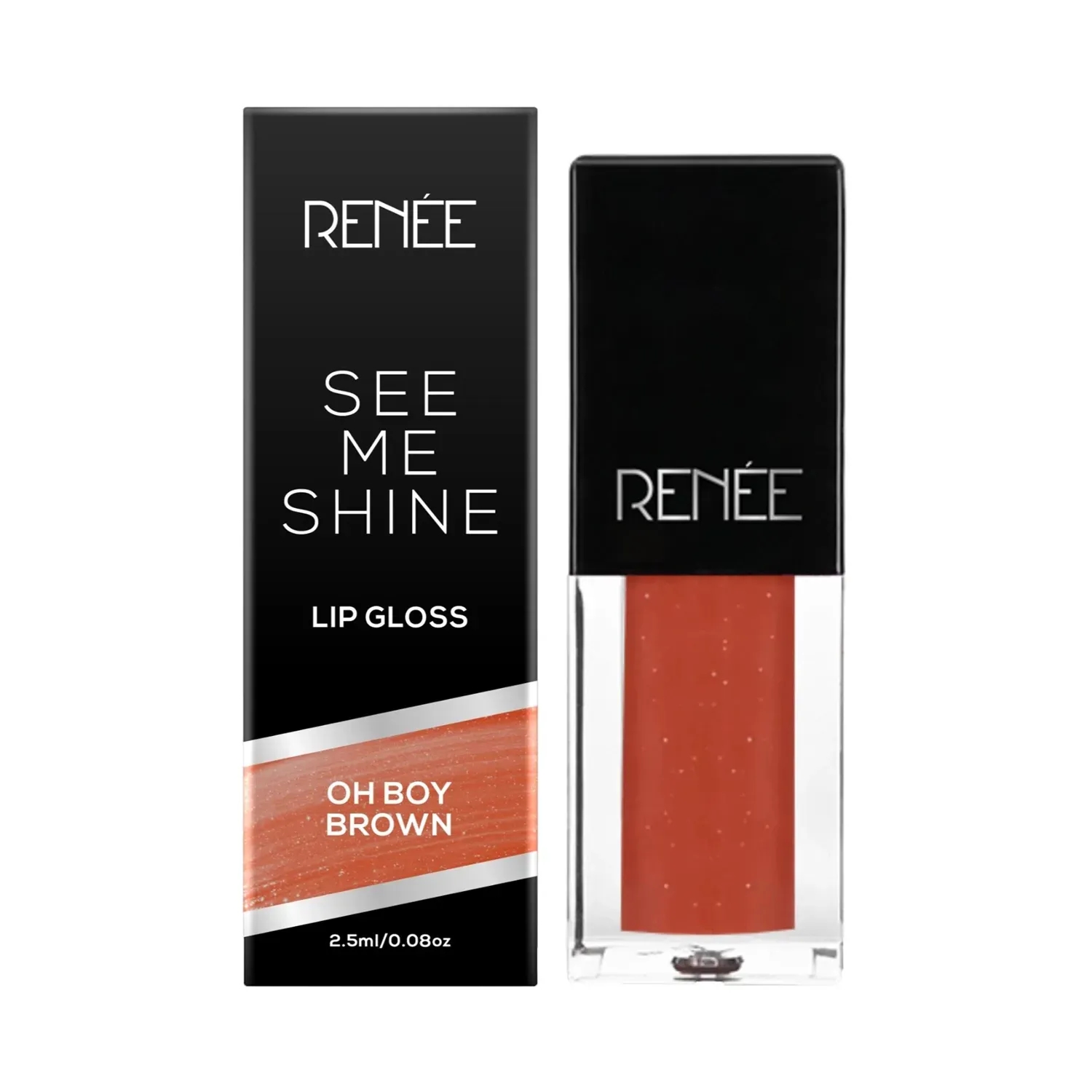RENEE See Me Shine Lip Gloss - Oh Boy Brown (2.5ml)