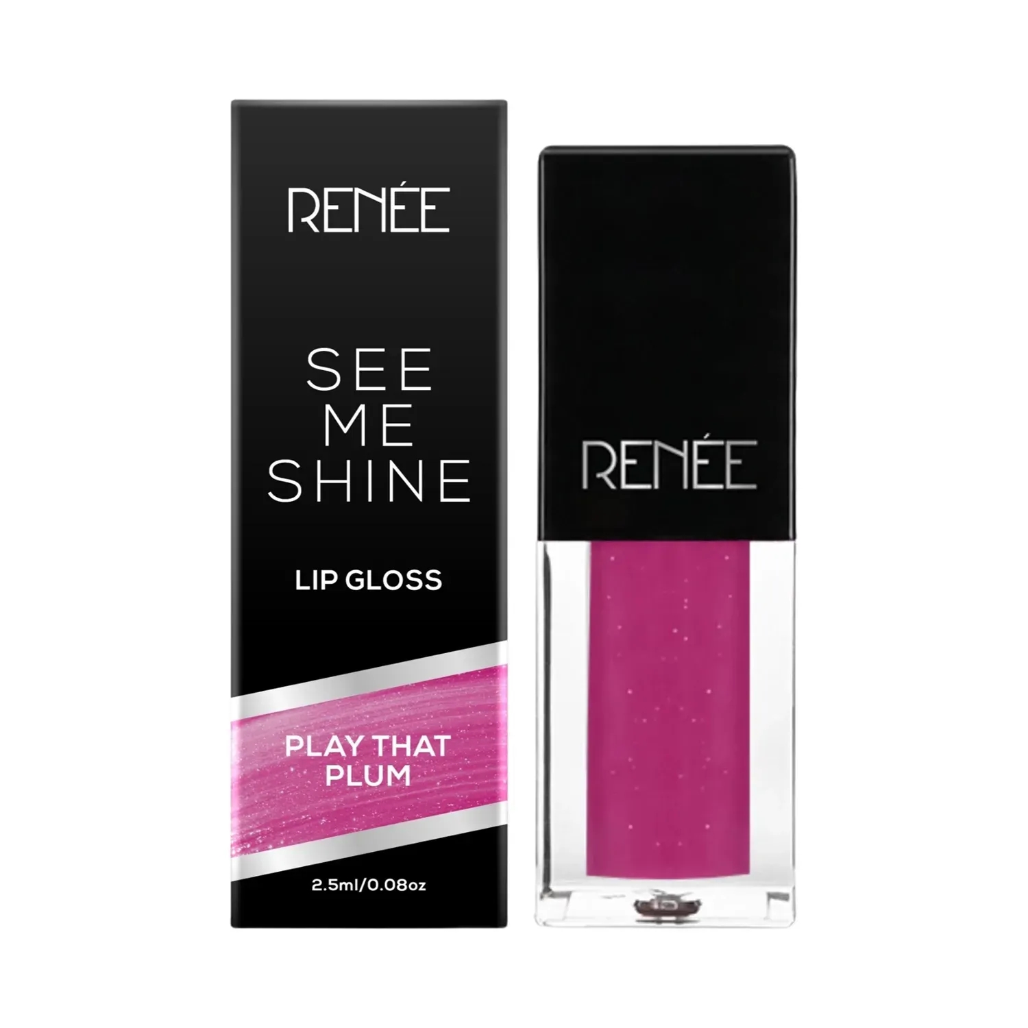 RENEE See Me Shine Lip Gloss - Play That Plum (2.5ml)