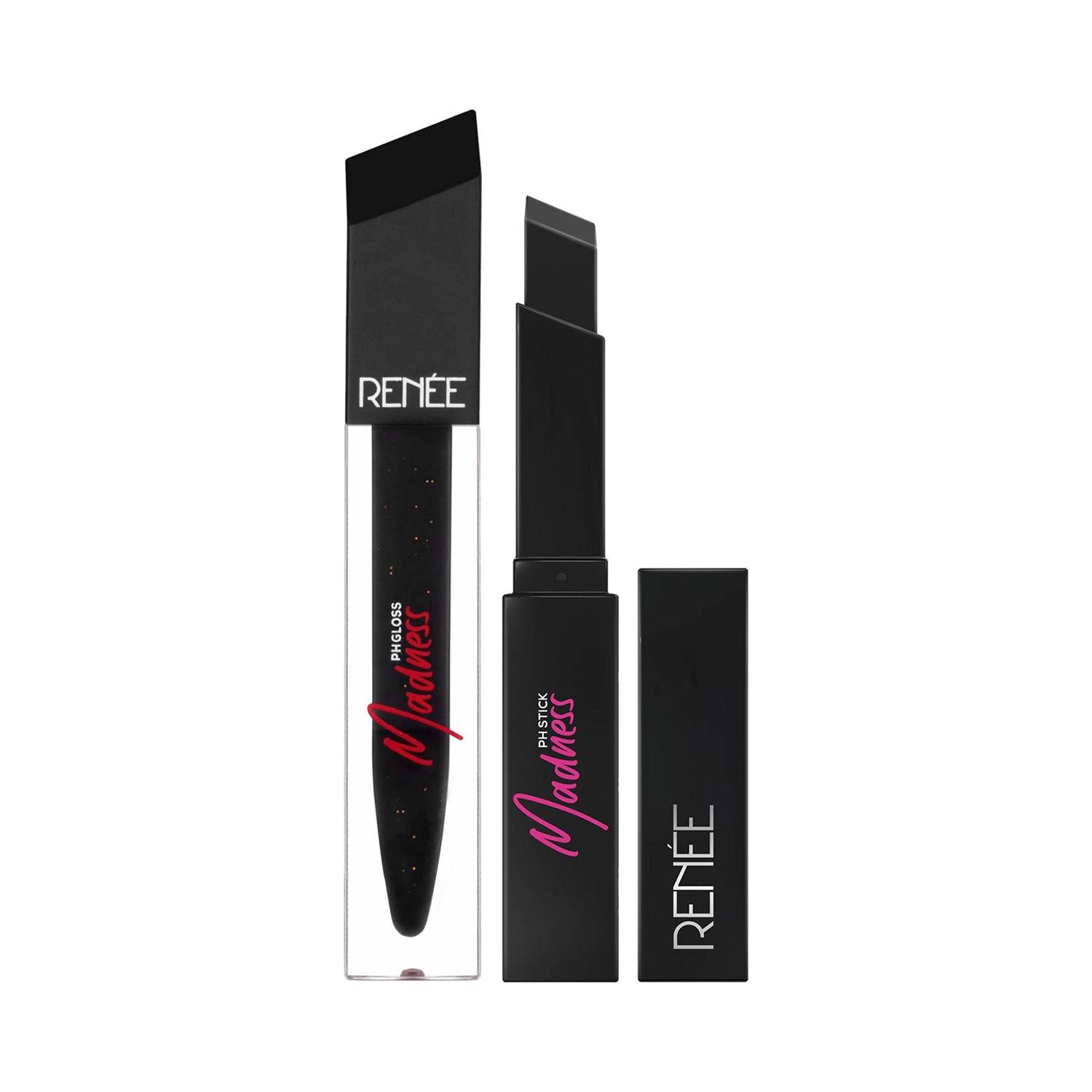 RENEE | RENEE Madness Makeup Kit Combo - PH Stick + PH Lip Gloss, Pink Pay Off