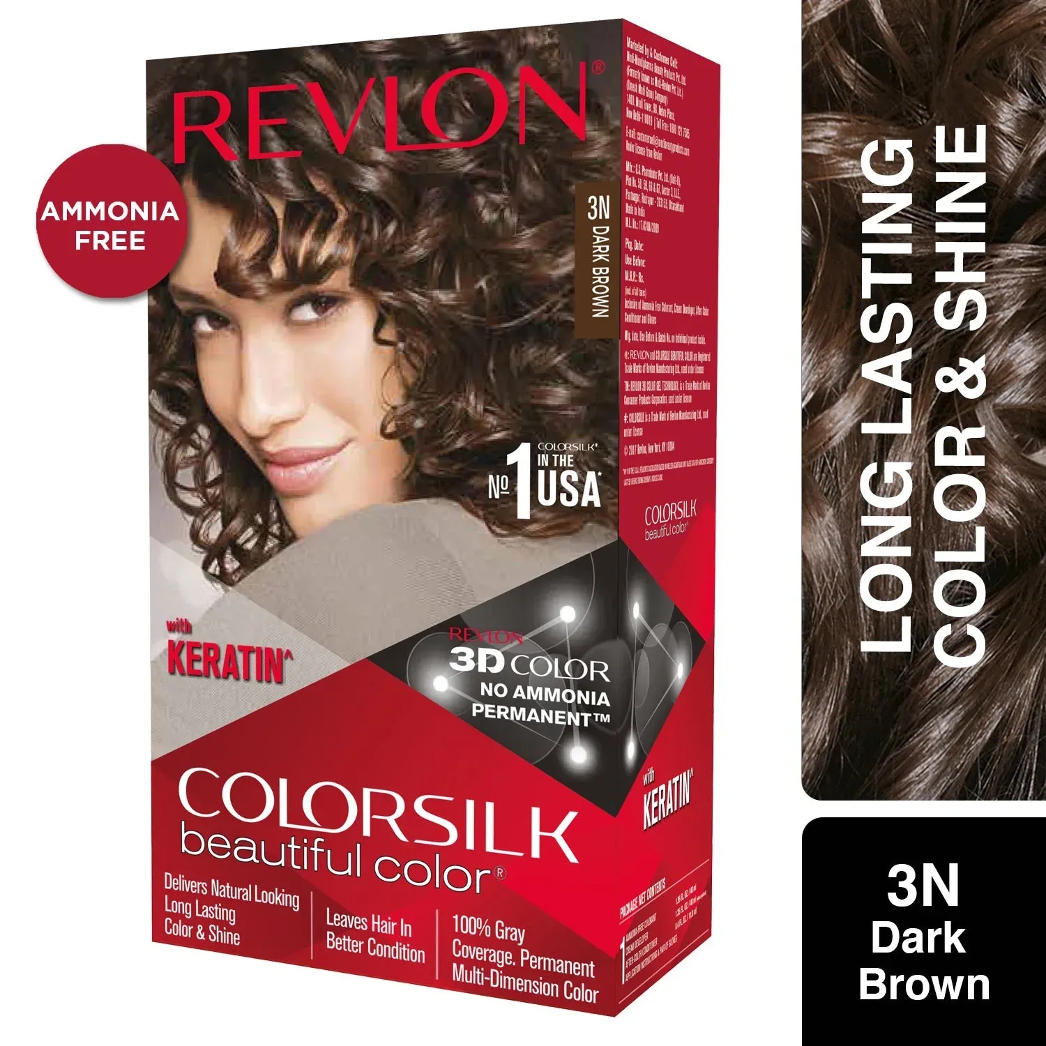 Revlon | Revlon Colorsilk Hair Color - 3N Dark Brown (91.8ml)