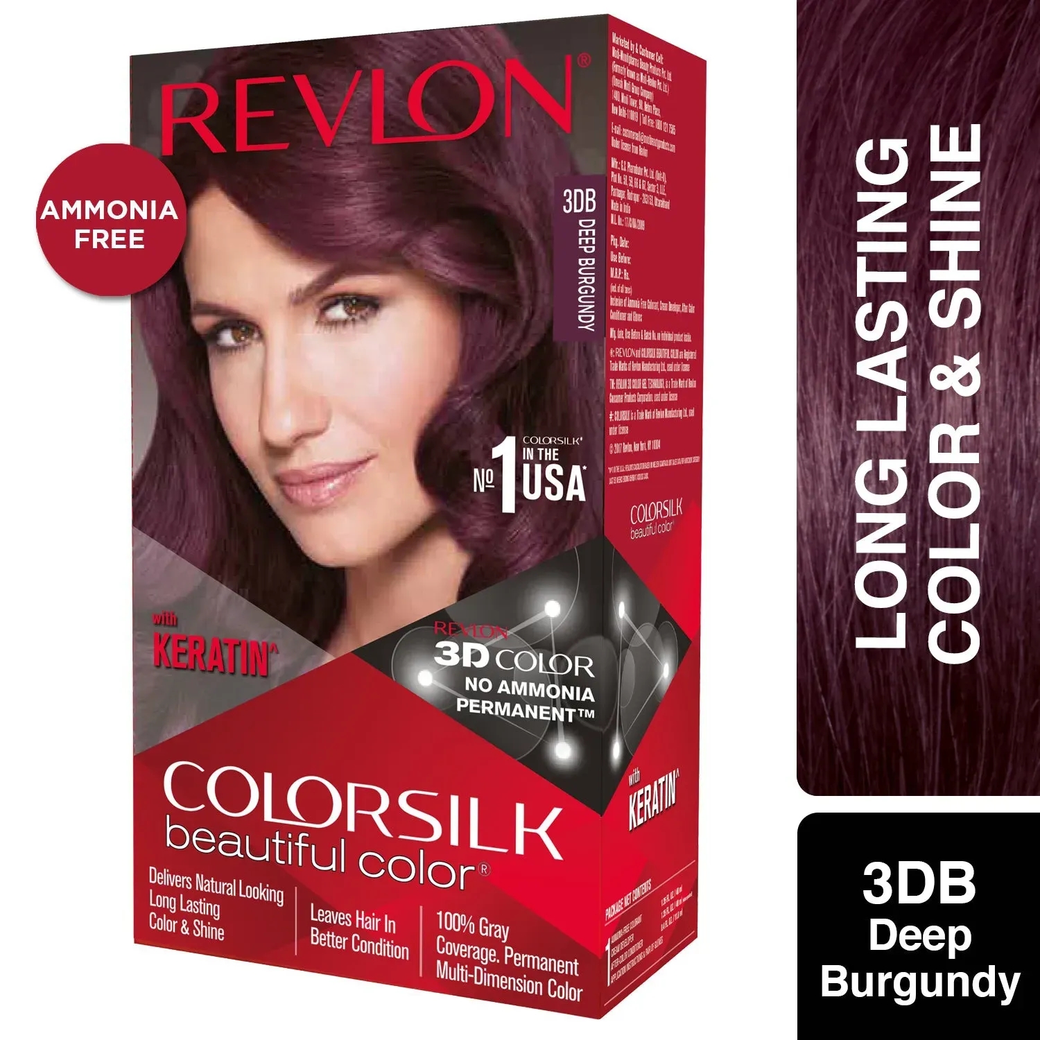 Revlon | Revlon Colorsilk Hair Color - 3DB Deep Burgundy (91.8ml)