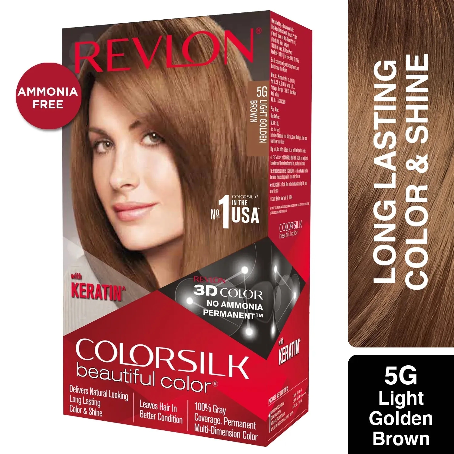 Revlon | Revlon Colorsilk Hair Color - 5G Light Golden Brown (91.8ml)