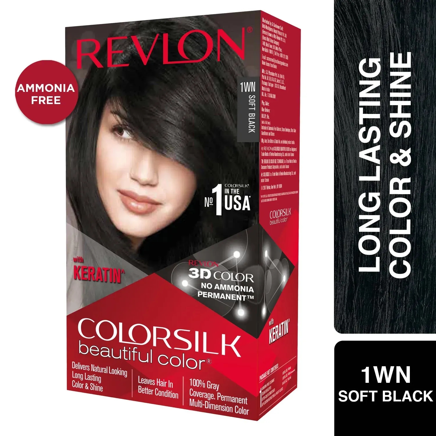 Revlon | Revlon Colorsilk Hair Color - 1WN Soft Black (91.8ml)