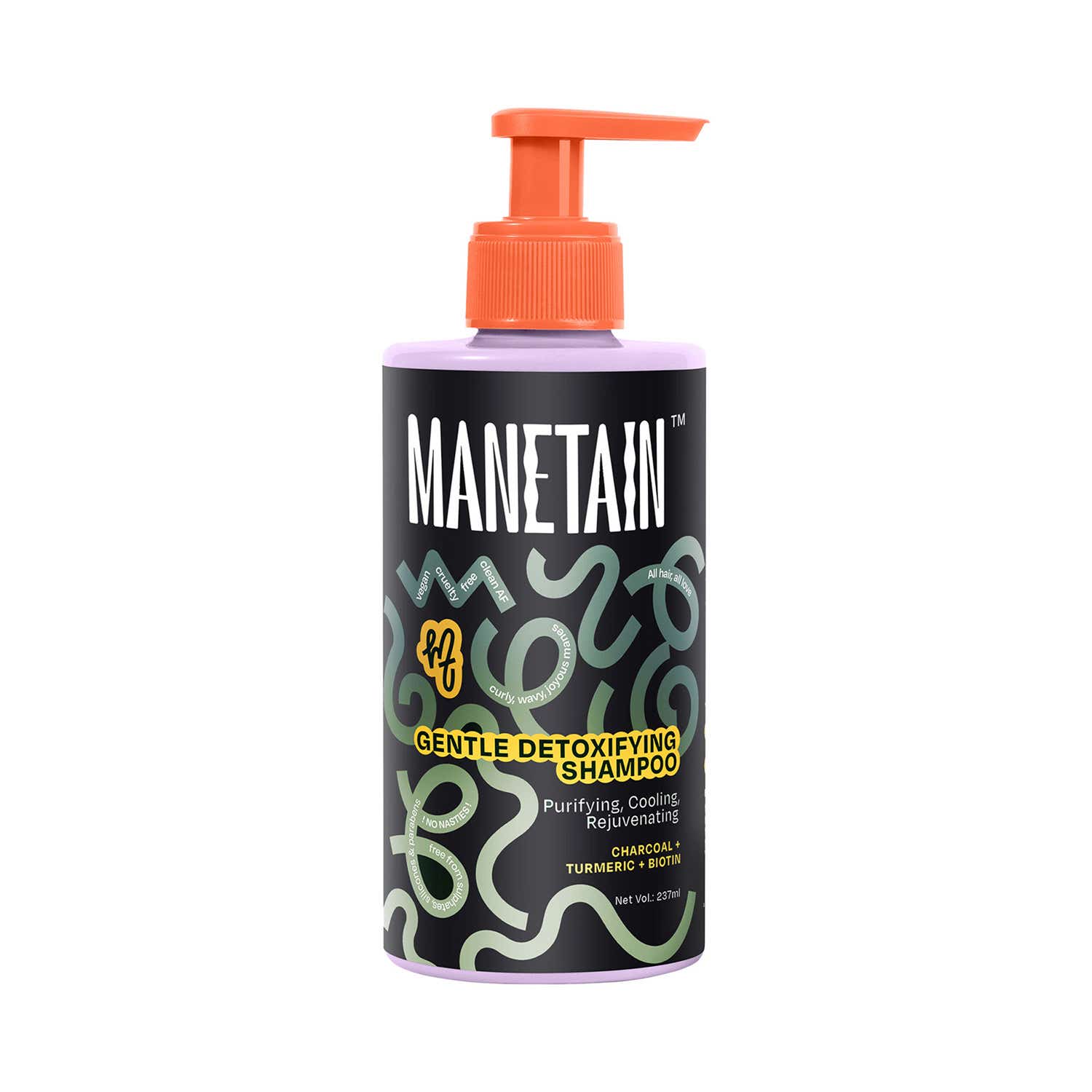 Manetain | Manetain Gentle Detoxifying Shampoo With Charcoal (237 ml)