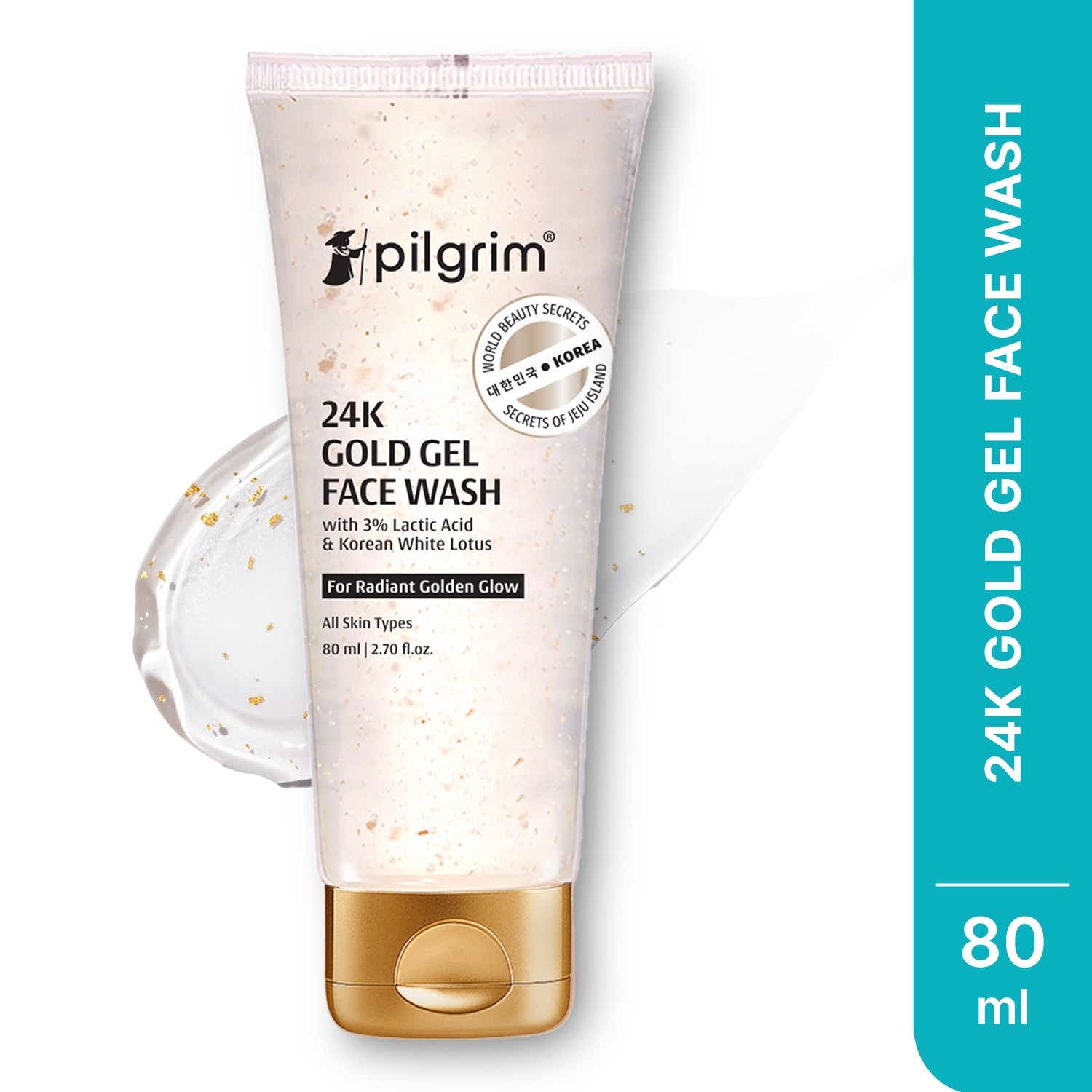 Pilgrim | Pilgrim 24K Gold Gel Face Wash (80 ml)