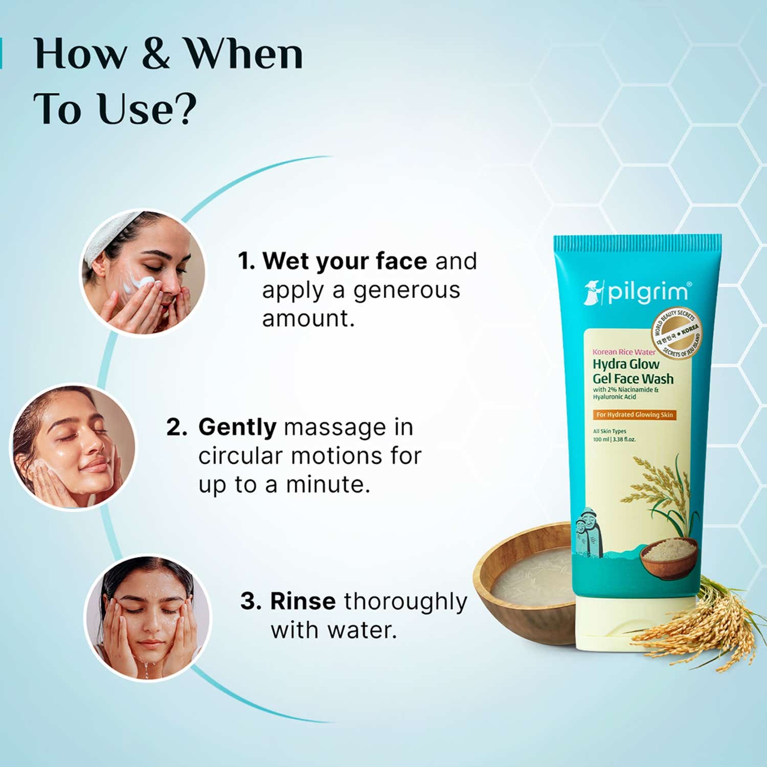 Pilgrim Complete Korean Hydration Combo 100 ml - Image 3