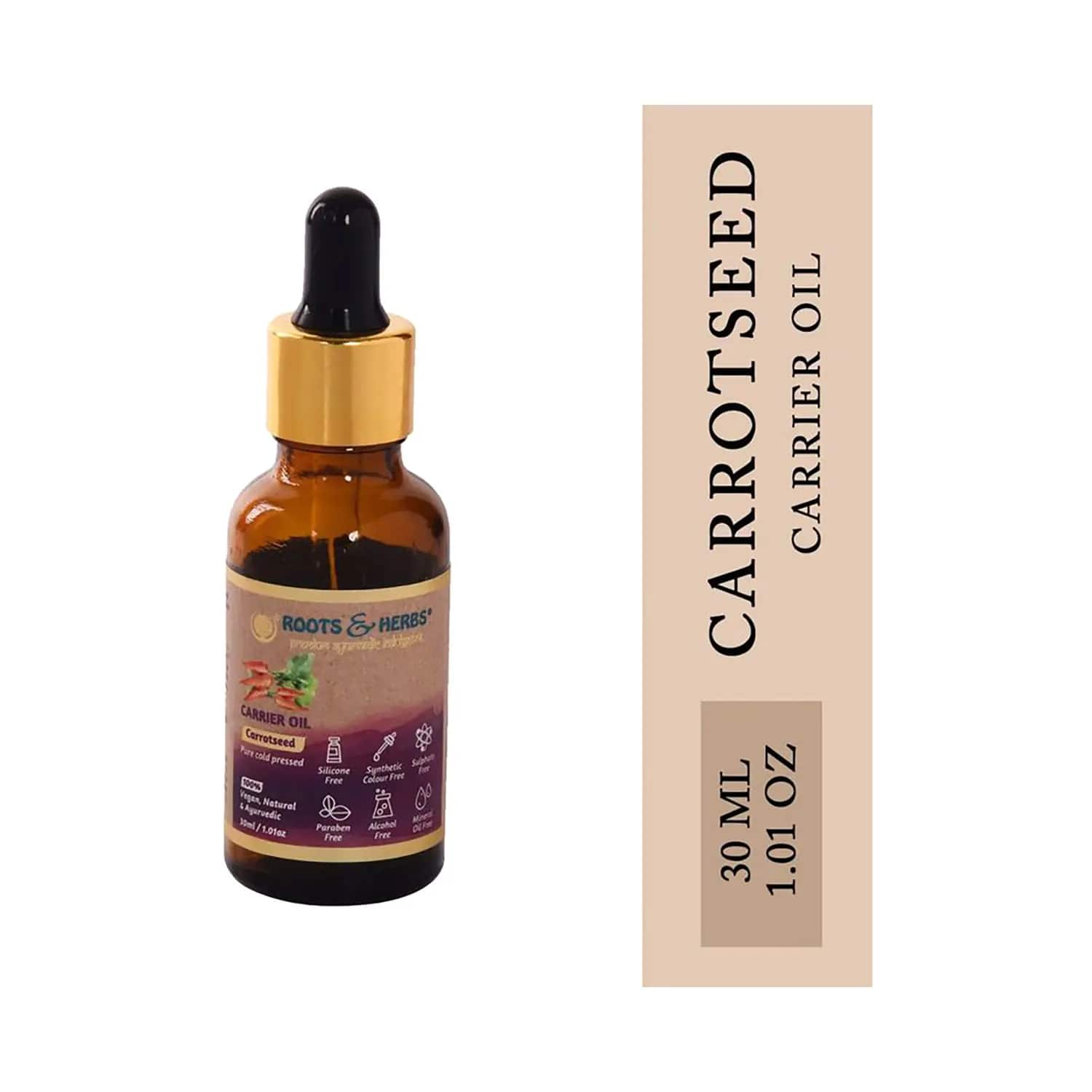 Roots & Herbs | Roots & Herbs Carrot Seed Carrier Oil (30ml)