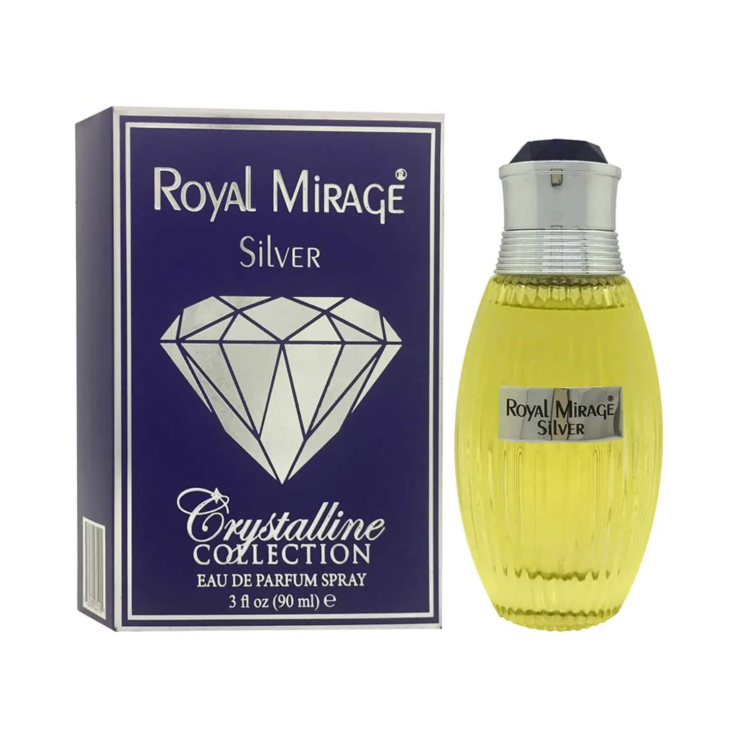 Royal Mirage Silver Crystalline Collection Long Lasting Eau De