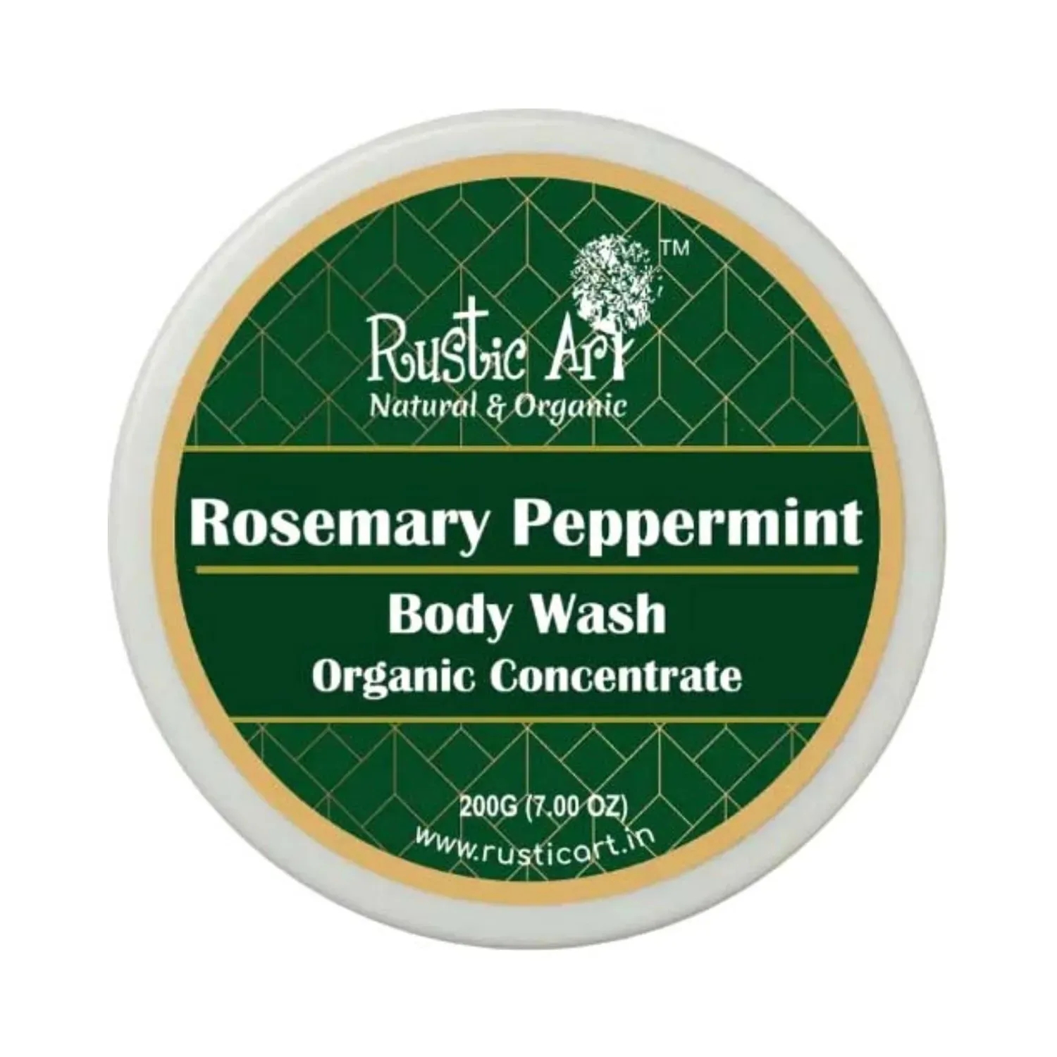 Rustic Art | Rustic Art Organic Concentrate Rosemary Peppermint Body Wash (200g)