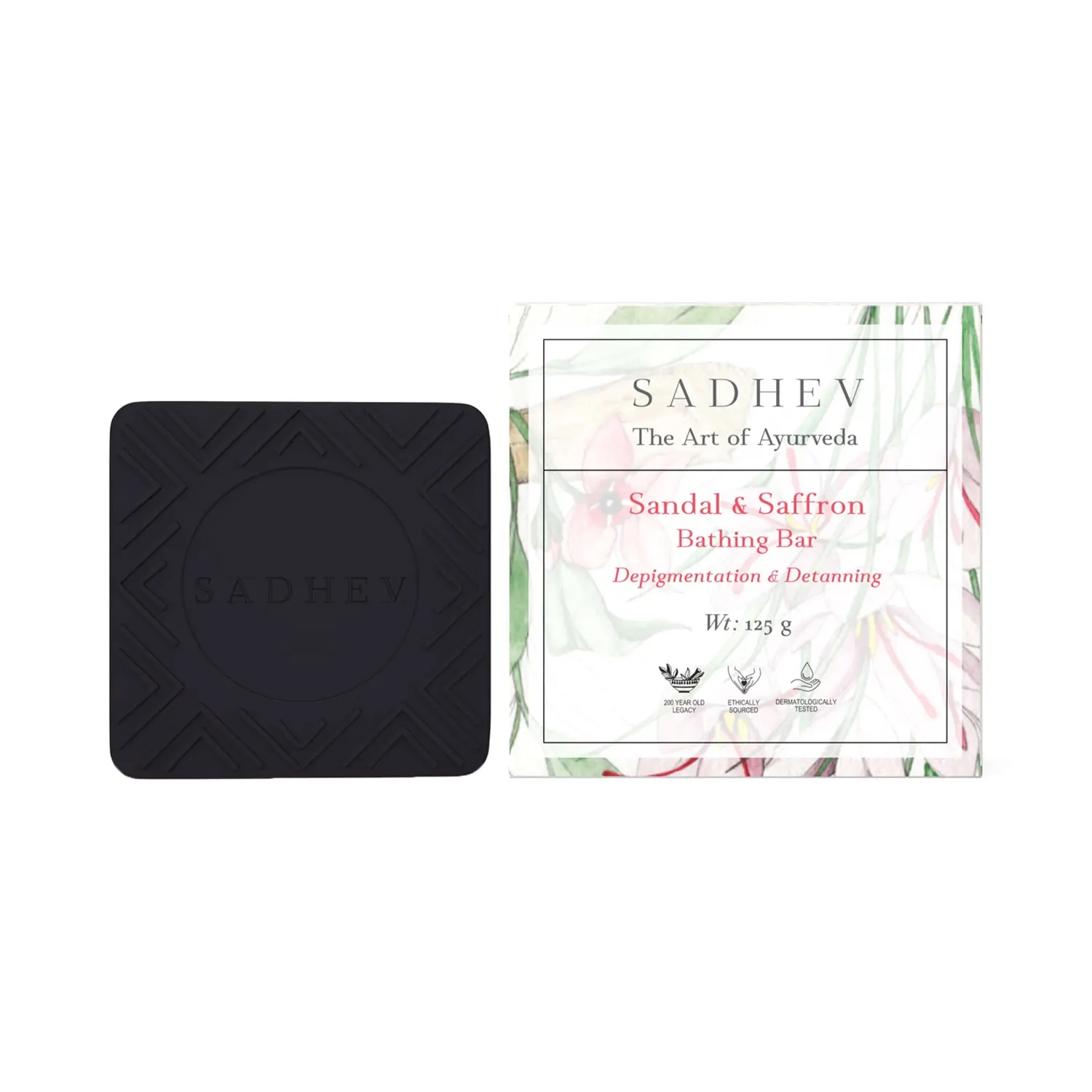 Sadhev | Sadhev Sandal & Saffron Depigmentation & Detinning Bathing Bar (125g)