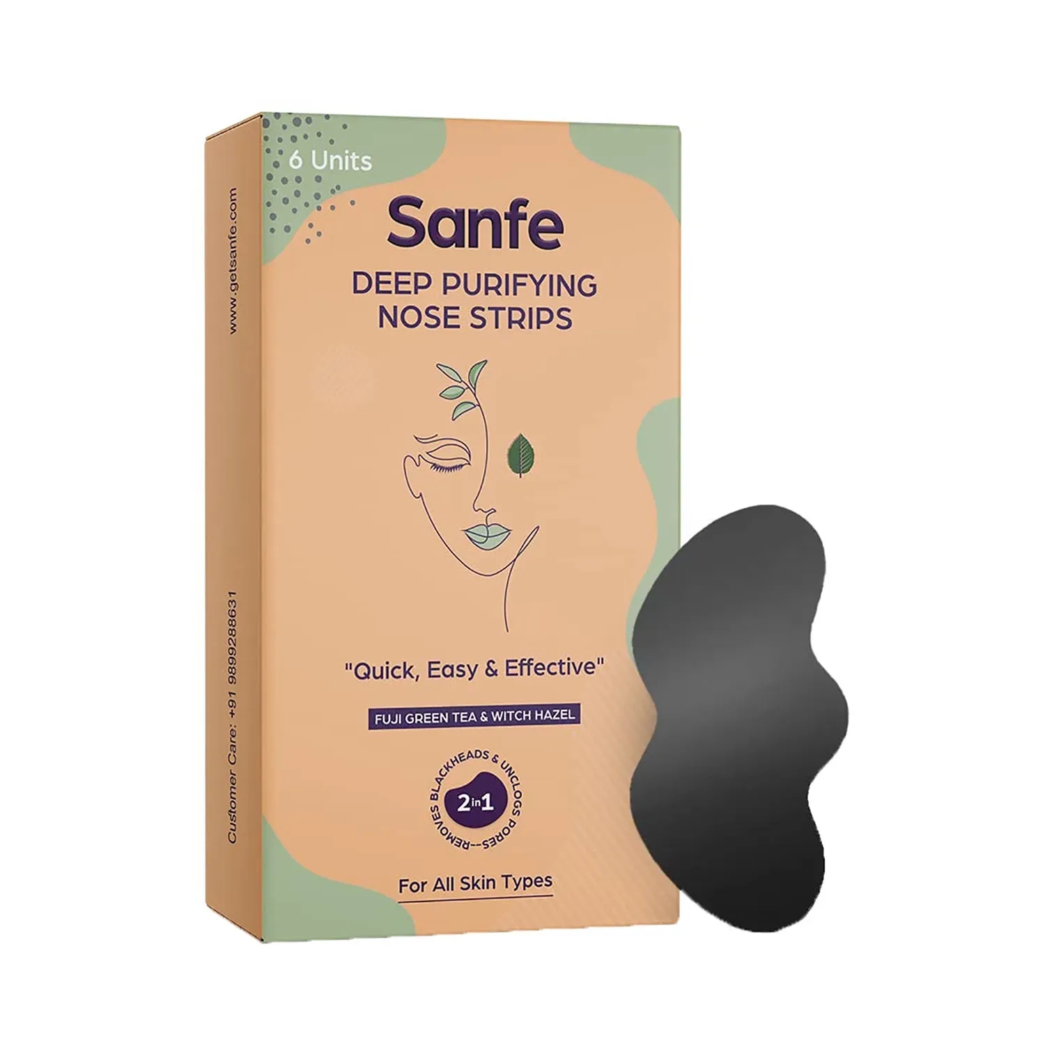 Sanfe | Sanfe Deep Purifying Nose Strips - (6Pcs)