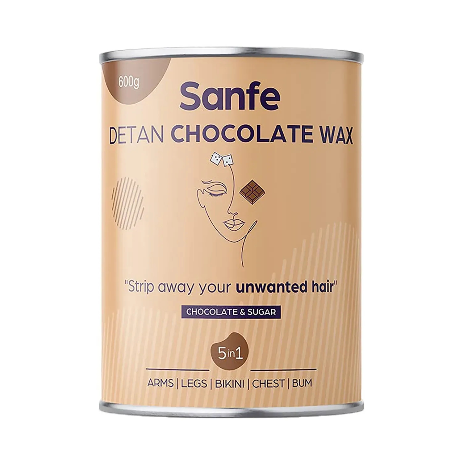 Sanfe | Sanfe Detan Chocolate Wax (600g)