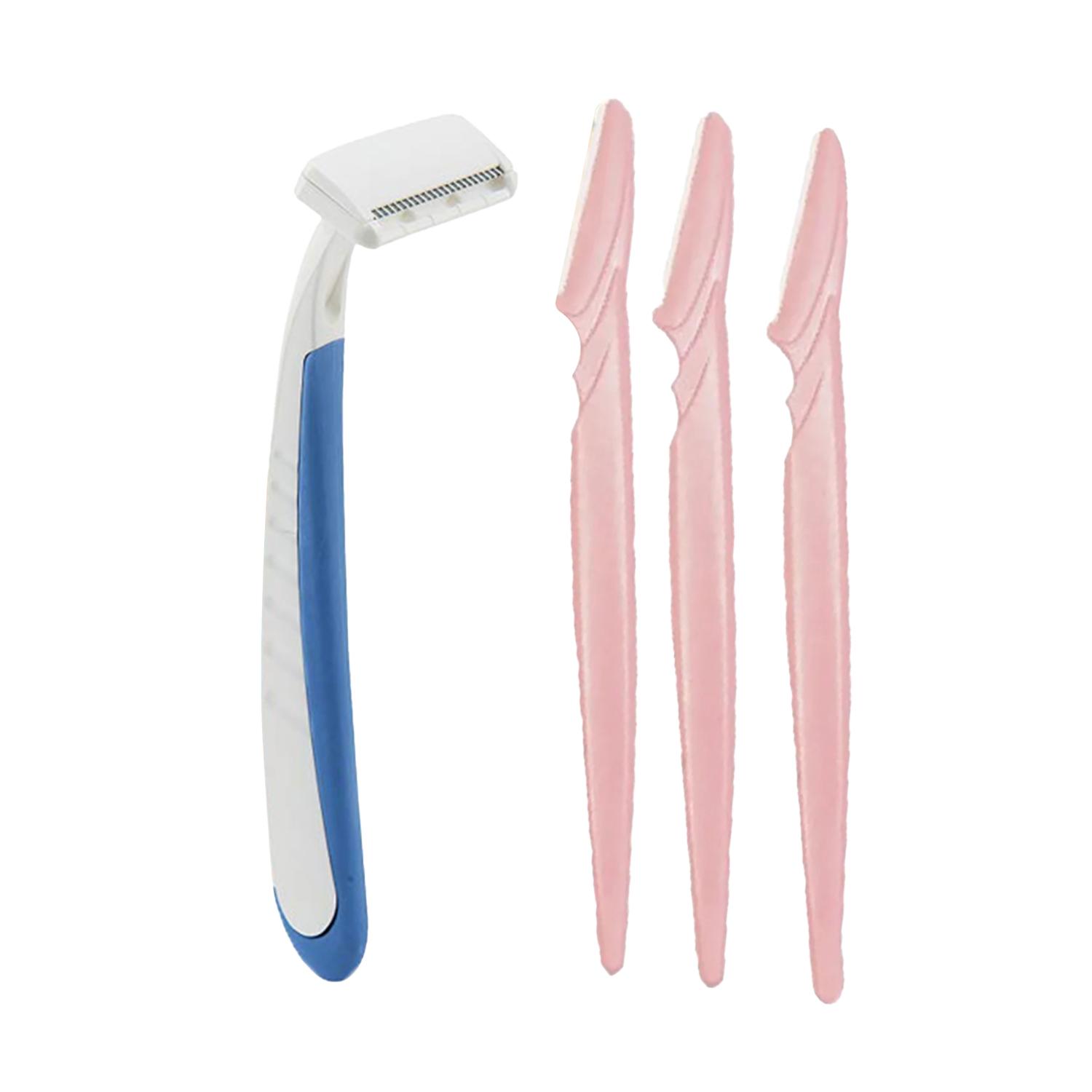 Sanfe | Sanfe Bikiniline Trimmer & Razor For Sensitive Areas and Eyebrow Touch up Razor - Pack of 3 Combo