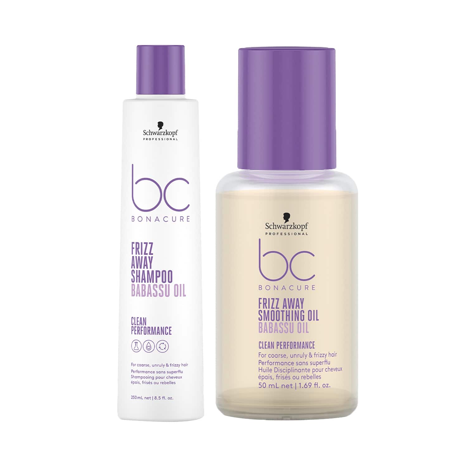 Schwarzkopf Professional | Schwarzkopf Professional Bonacure Frizz Away Shampoo (250 ml) and Smoothing Oil (50 ml) Combo