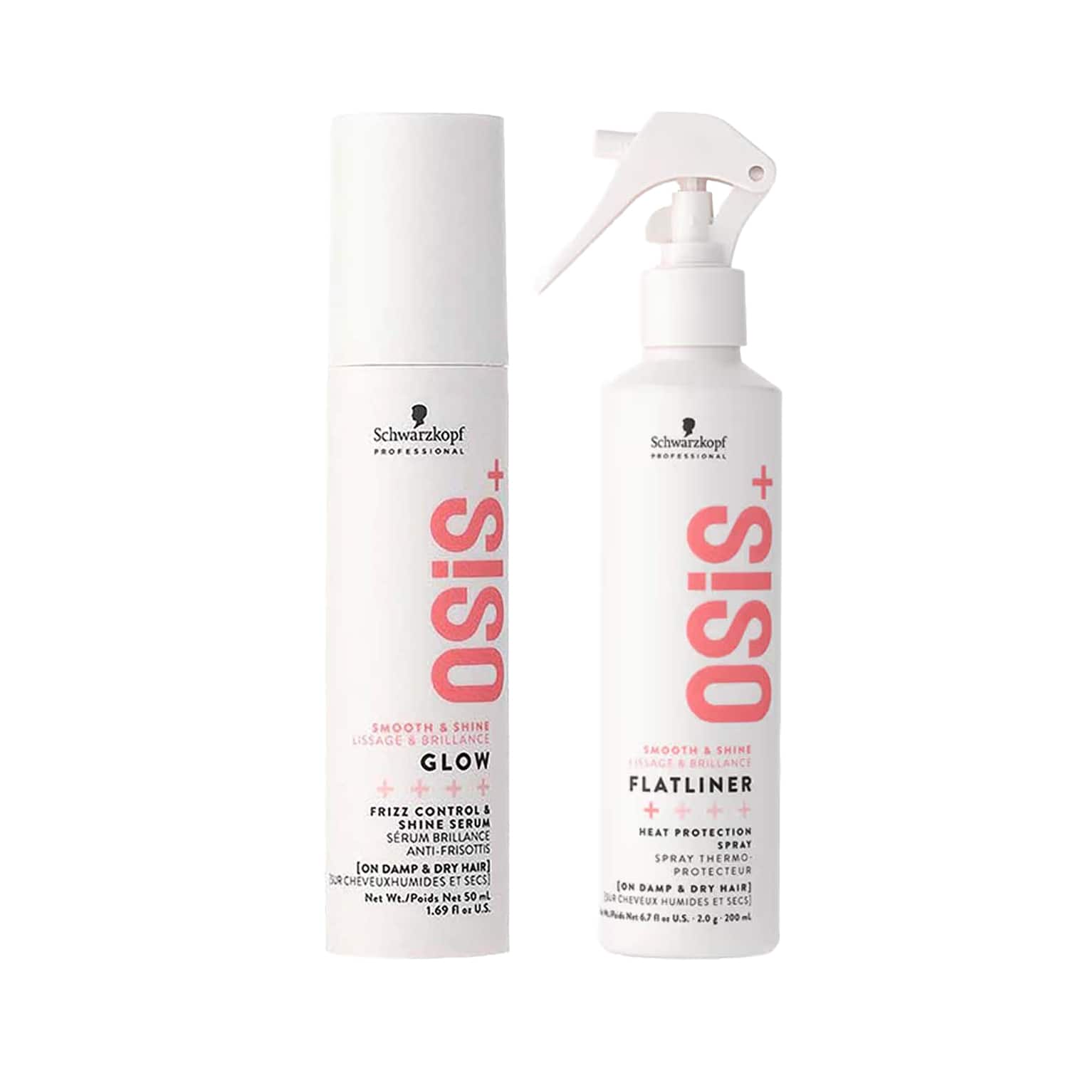 Schwarzkopf Professional | Schwarzkopf Professional Osis+ Glow Serum (50 ml) and Flatliner (200 ml) Combo