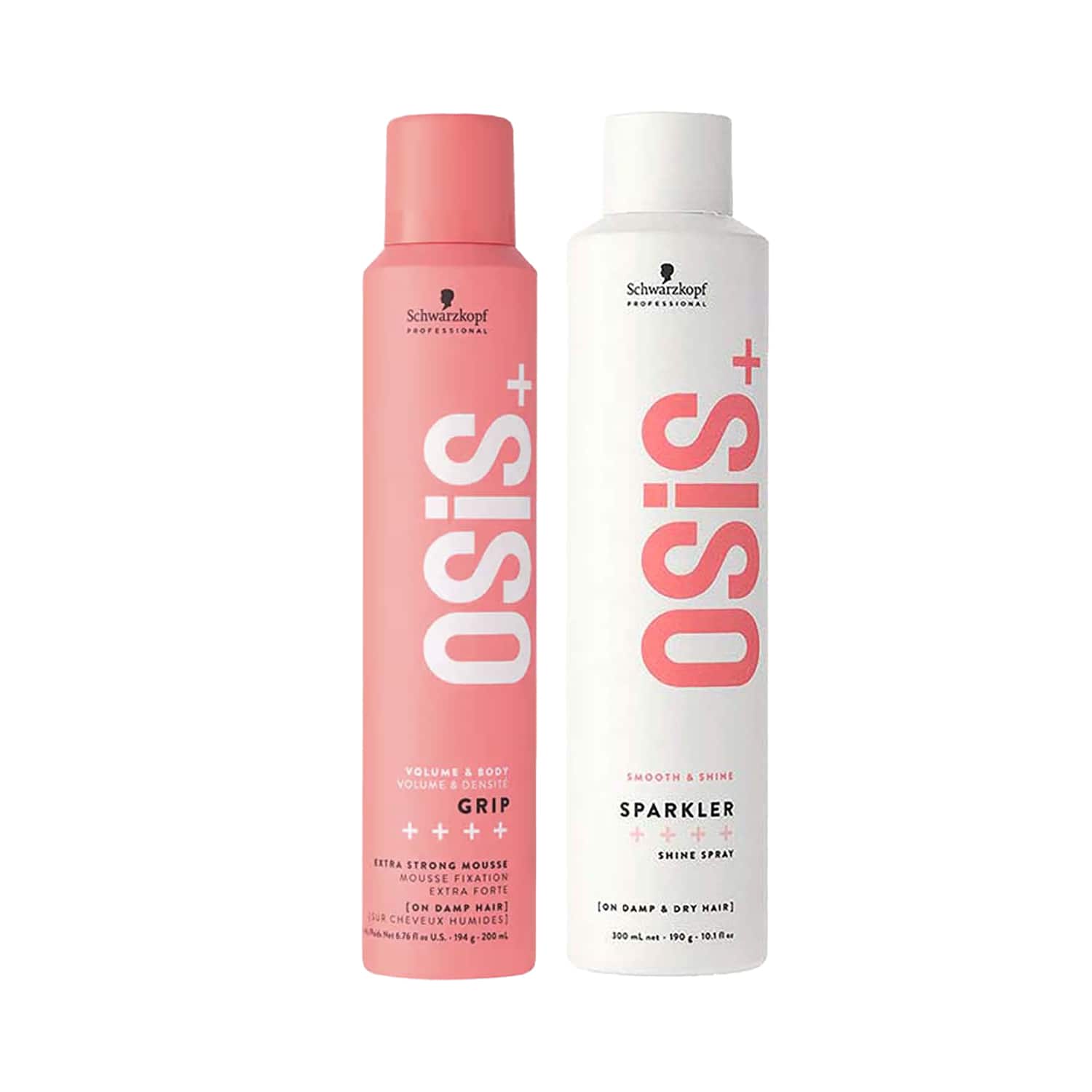 Schwarzkopf Professional | Schwarzkopf Professional OSiS+ Grip Styling Mousse (200 ml) and Sparkler (300 ml) Combo
