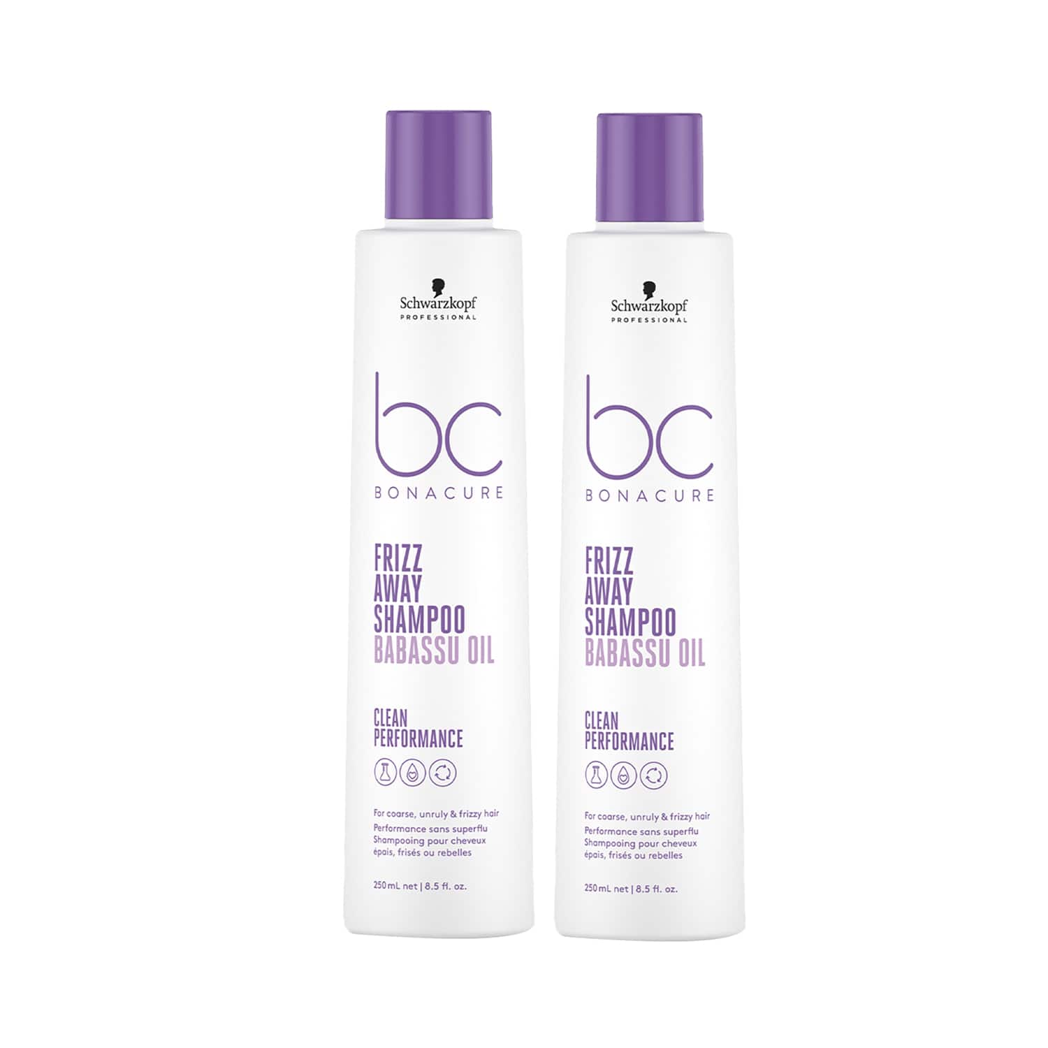 Schwarzkopf Professional | Schwarzkopf Professional Bonacure Frizz Away Shampoo Pack of 2 Combo (250 ml x 2)