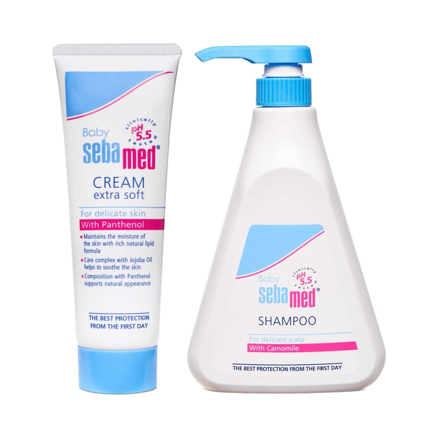 Sebamed | Sebamed Children's Shampoo (500 ml) & Baby Cream Extra Soft (50 ml) Combo