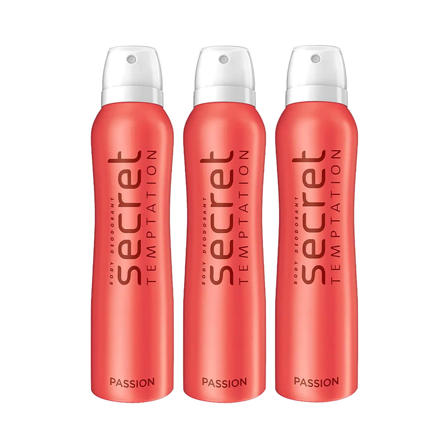 Secret Temptation | Secret Temptation Passion Daily Freshness Deodorant Body Spray (150 ml) (Pack of 3) Combo