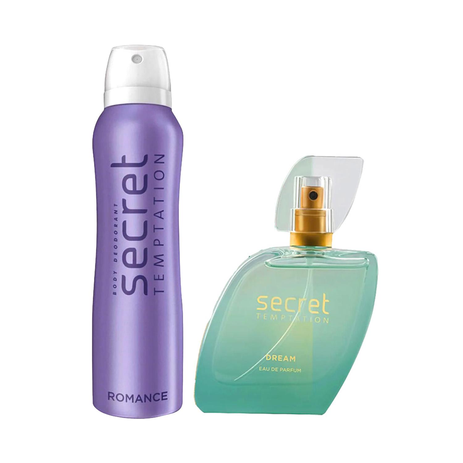 Secret Temptation Romance Daily Freshness Deodorant & Dream Eau De Parfum (50 ml) Combo