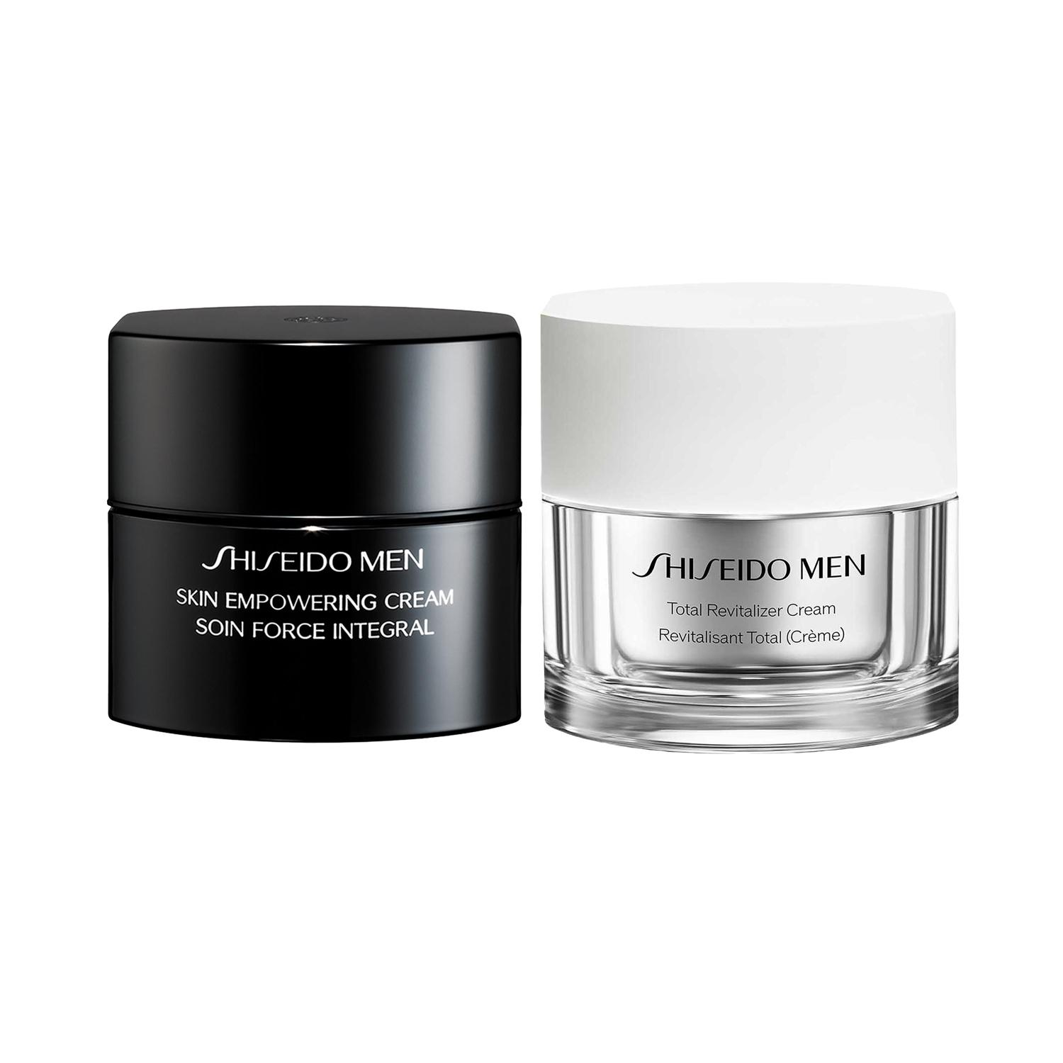 Shiseido | Shiseido Men Skin Empowering Cream (50 ml) & Men Total Revitalizer Cream (50ml) Combo