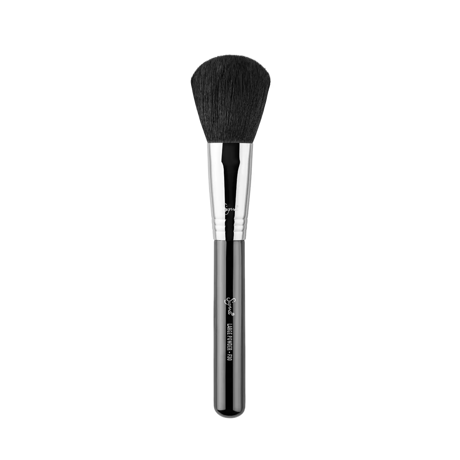 Sigma Beauty F30 Large Powder Brush - Black/Chrome