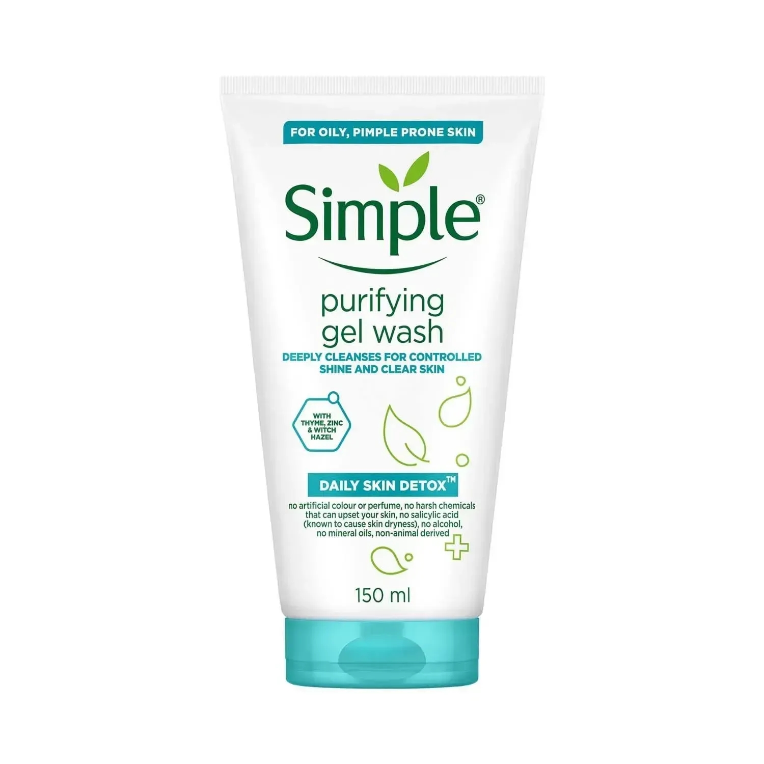 Simple | Simple Daily Skin Detox Purifying Facial Wash (150ml)