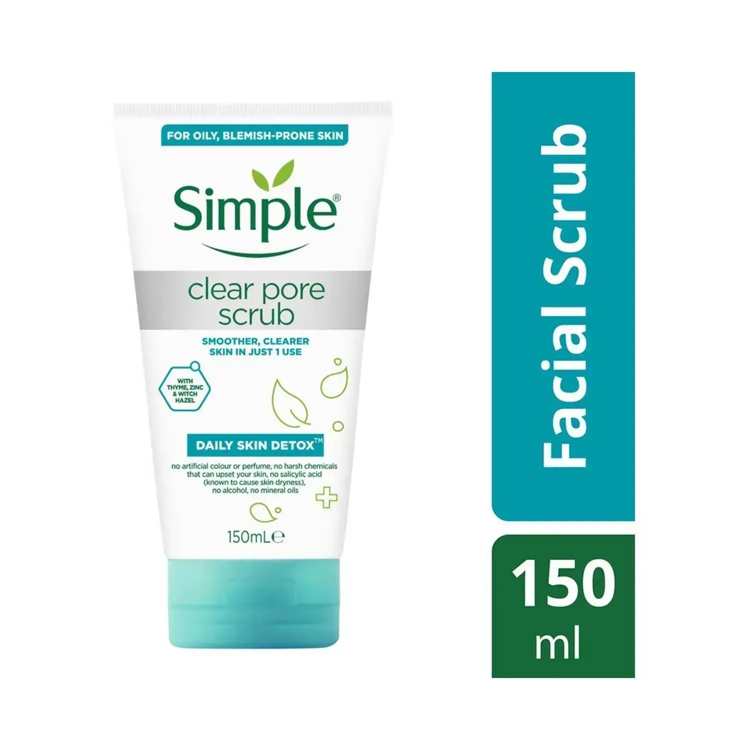 Simple | Simple Daily Skin Detox Clear Pore Facial Scrub (150ml)