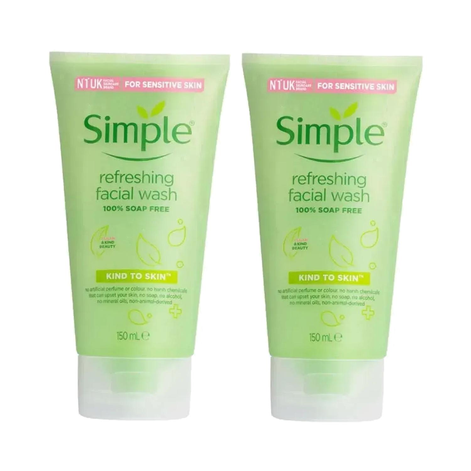 Simple | Simple Kind to Skin Refreshing Facial Wash Combo (2pcs)