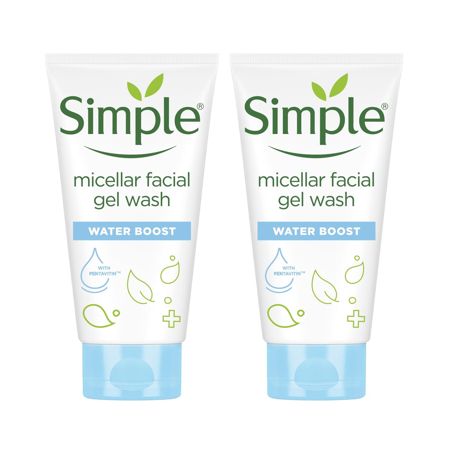 Simple | Simple Water Boost Micellar Facial Wash - Pack Of 2 Combo
