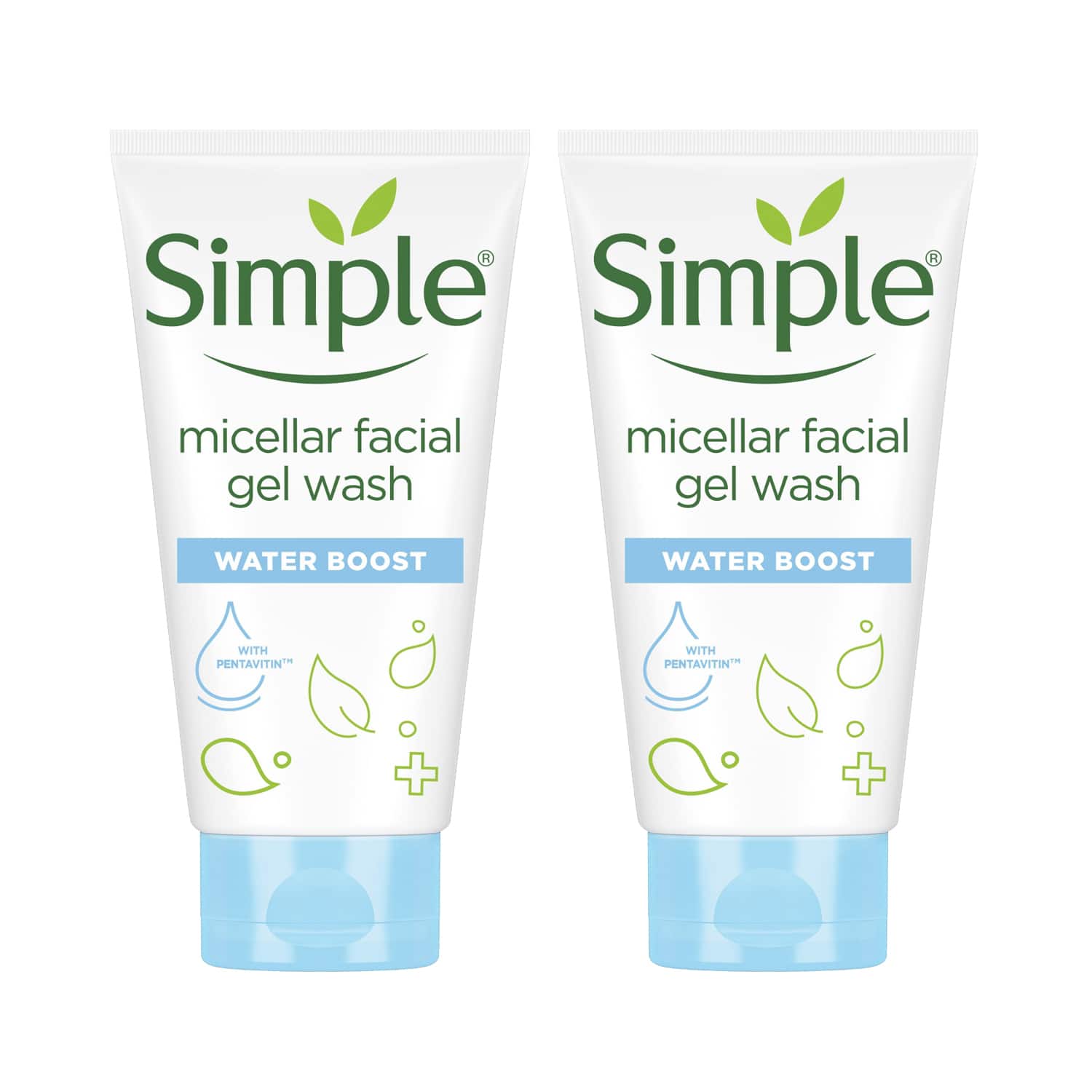 Simple | Simple Water Boost Micellar Facial Wash - Pack of 2 Combo