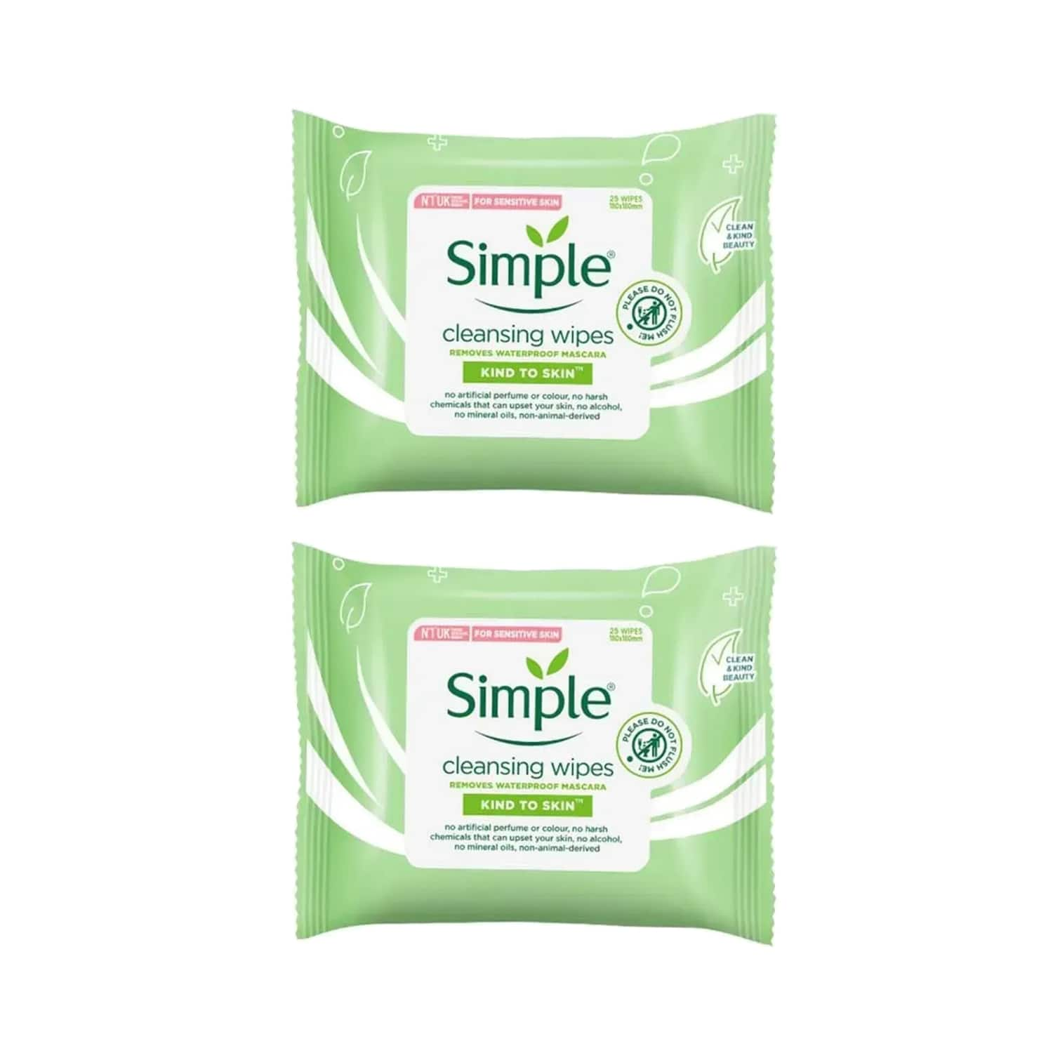 Simple | Simple Kind To Skin Cleansing Facial Wipes Combo - Pack of 2