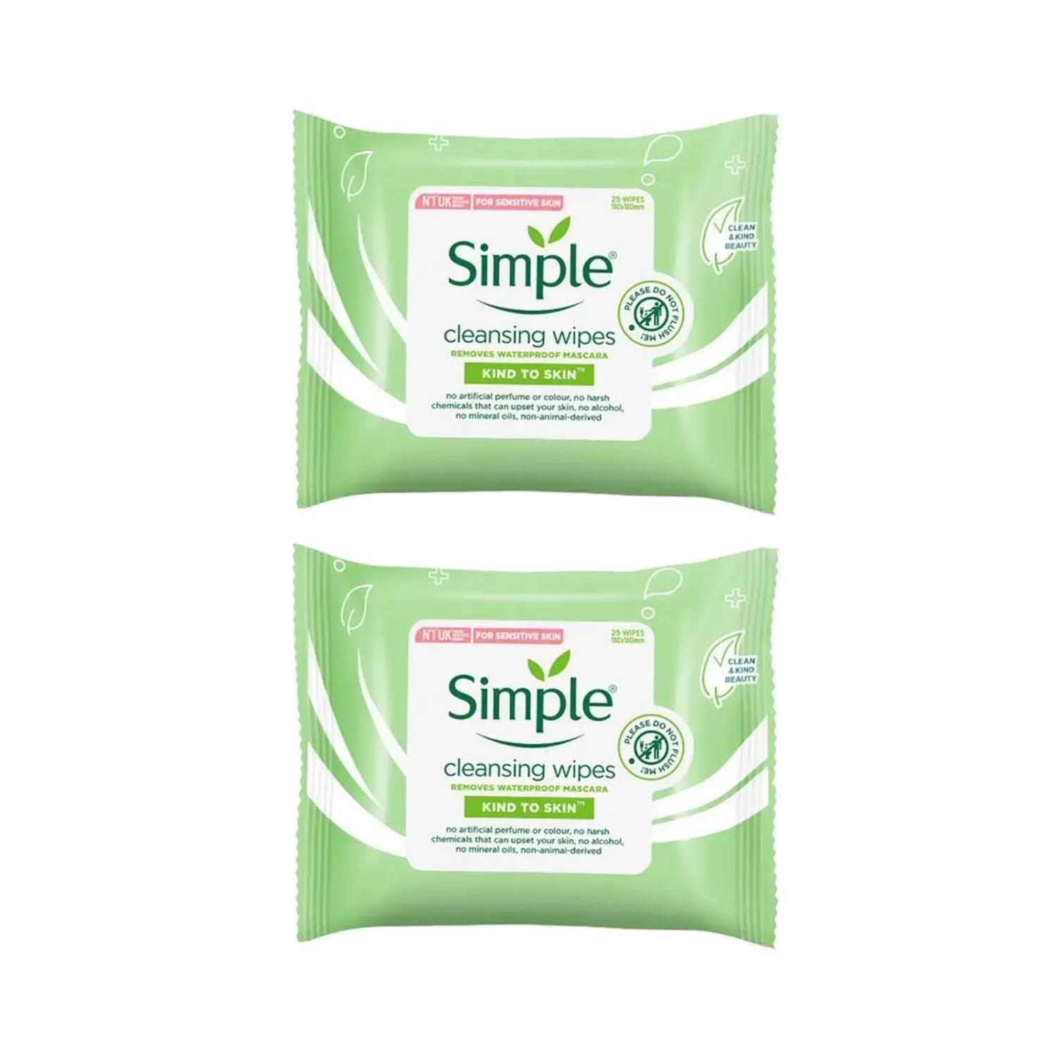 Simple | Simple Kind To Skin Cleansing Facial Wipes Combo - Pack of 2