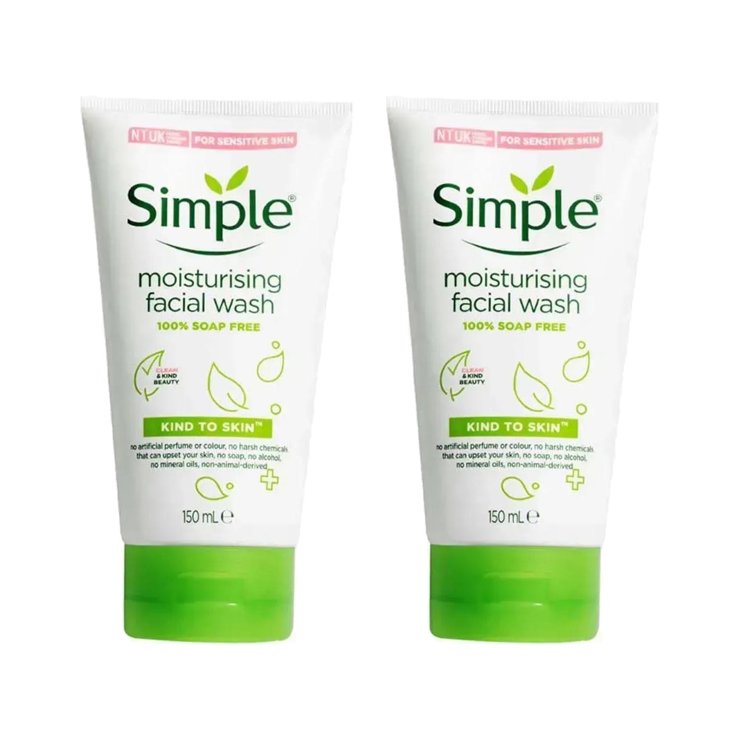 Simple | Simple Kind To Skin Moisturising Facial Wash (Pack Of 2) Combo
