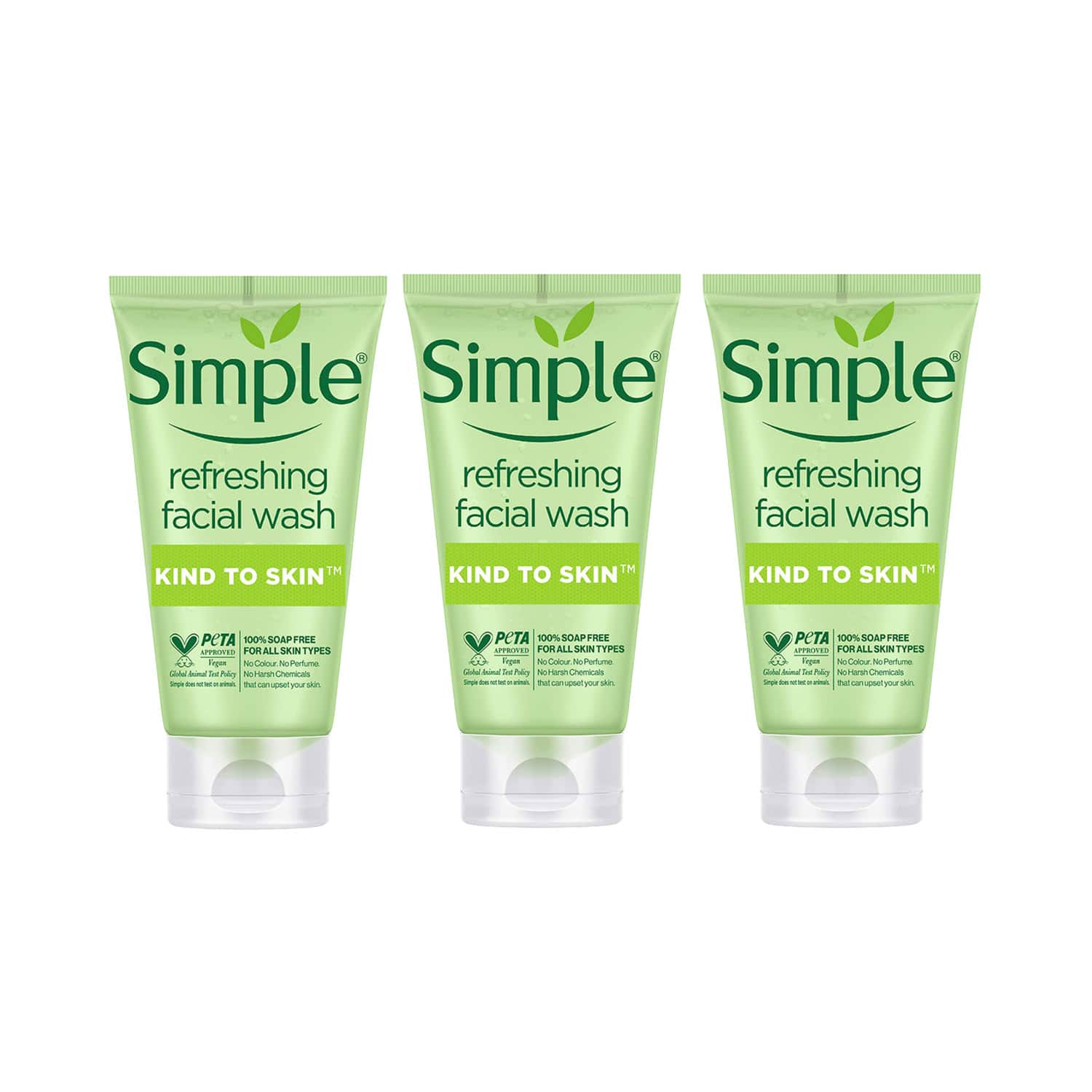 Simple | Simple Kind To Skin Refreshing Facial Wash (Pack of 3) Combo