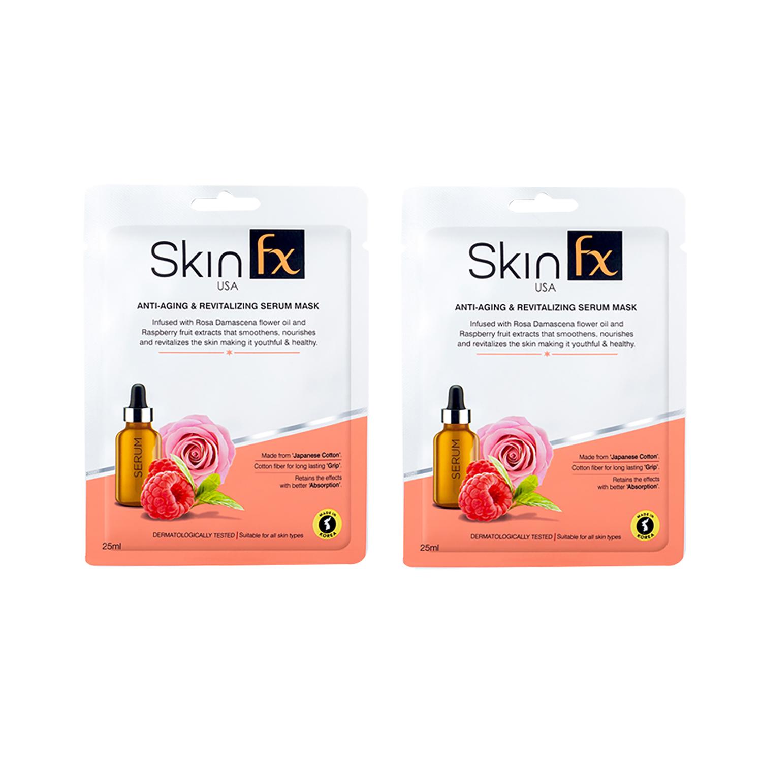 Skin Fx | Skin Fx Anti-Aging & Revitalizing Serum Mask (Pack Of 2)
