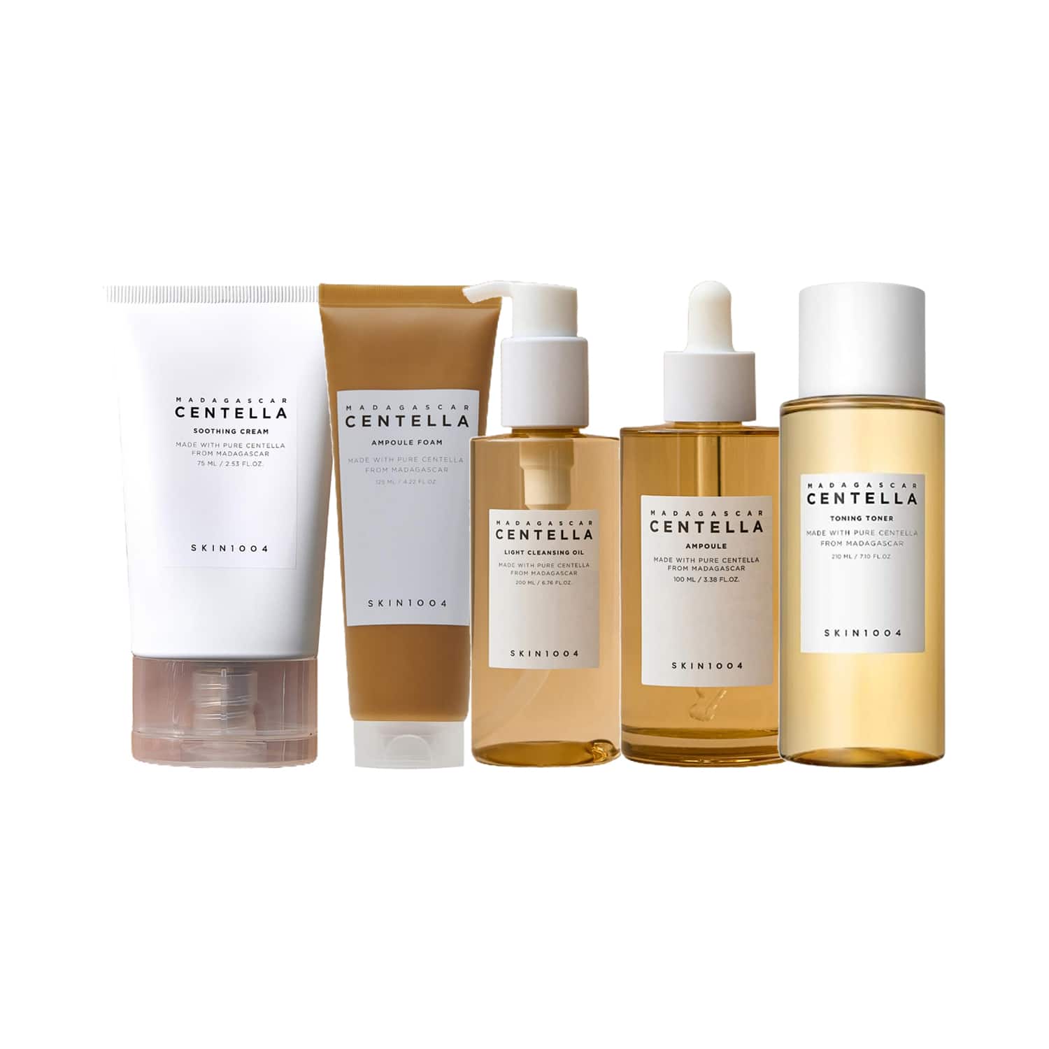 SKIN1004 | SKIN1004 Centella Routine Cleansing Oil + Ampoule Foam + Toner + Ampoule + Face Cream Combo