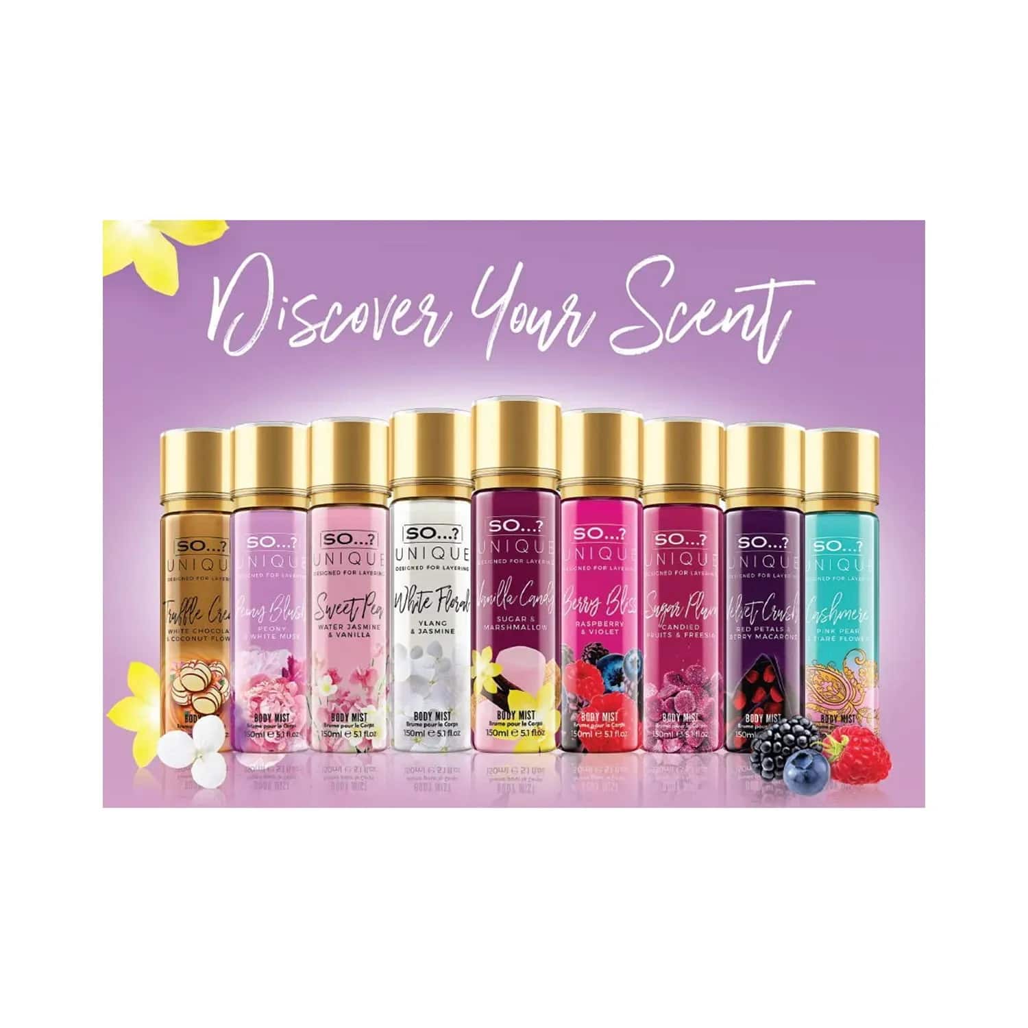 So unique white floral body sale mist