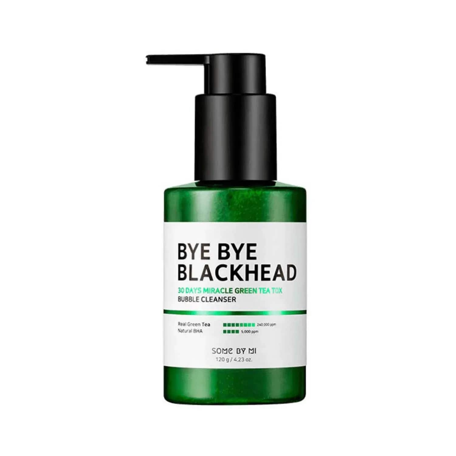 Some By Mi | Some By Mi Bye Bye Blackhead 30 Days Miracle Green Tea Tox Bubble Cleanser - (120g)