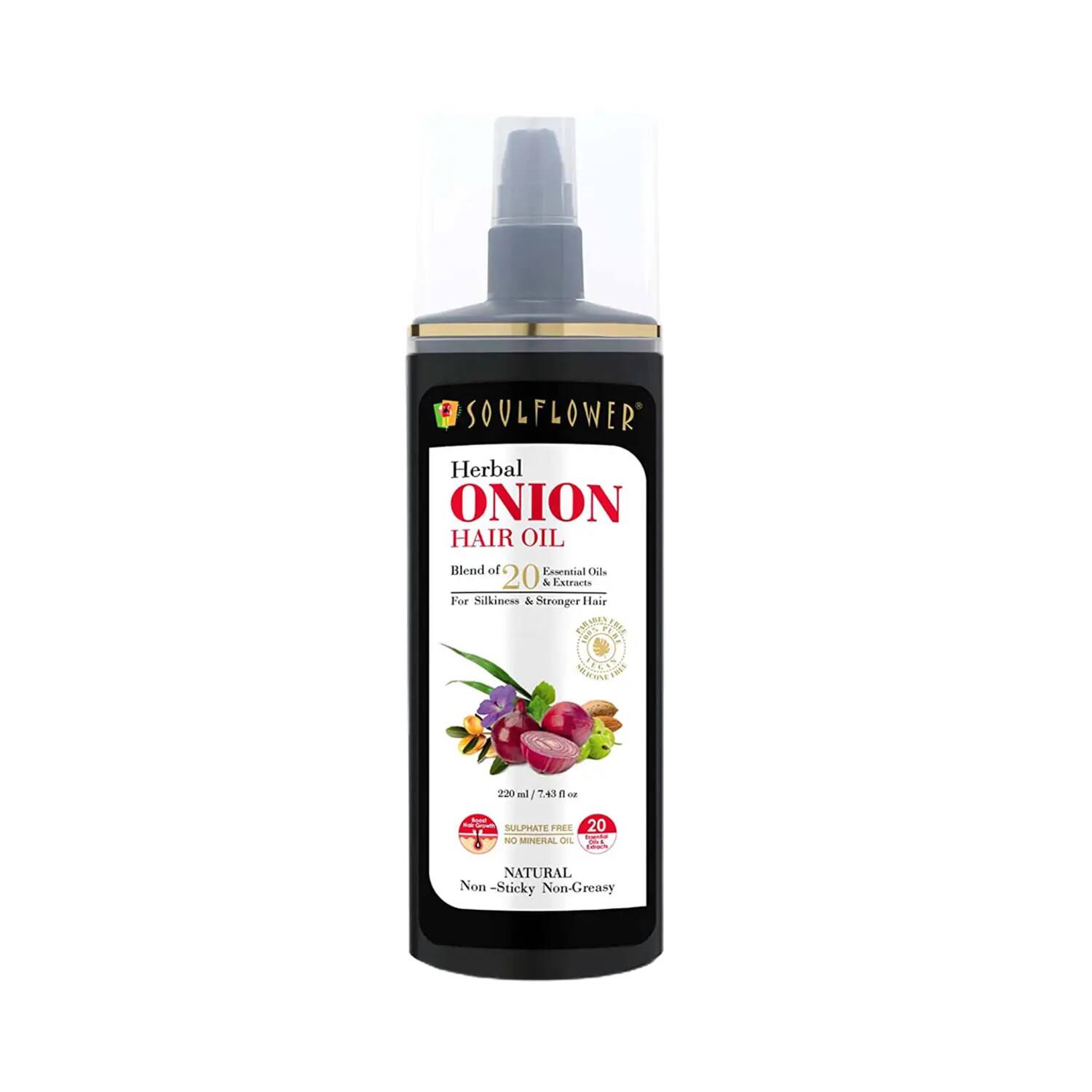 Soulflower | Soulflower Herbal Onion Hair Oil (220ml)