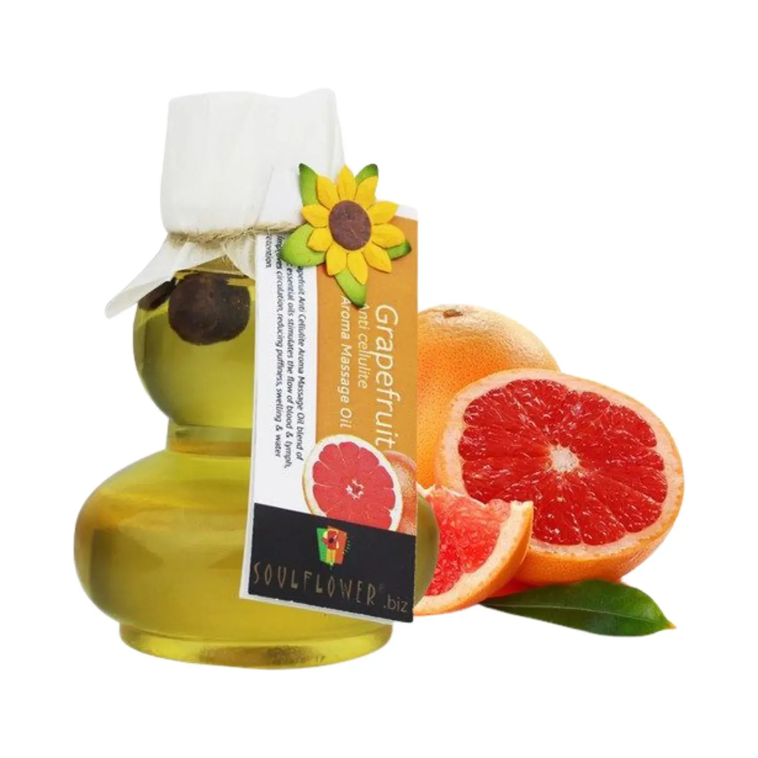 Soulflower | Soulflower Grapefruit Aroma Massage Oil - (90ml)