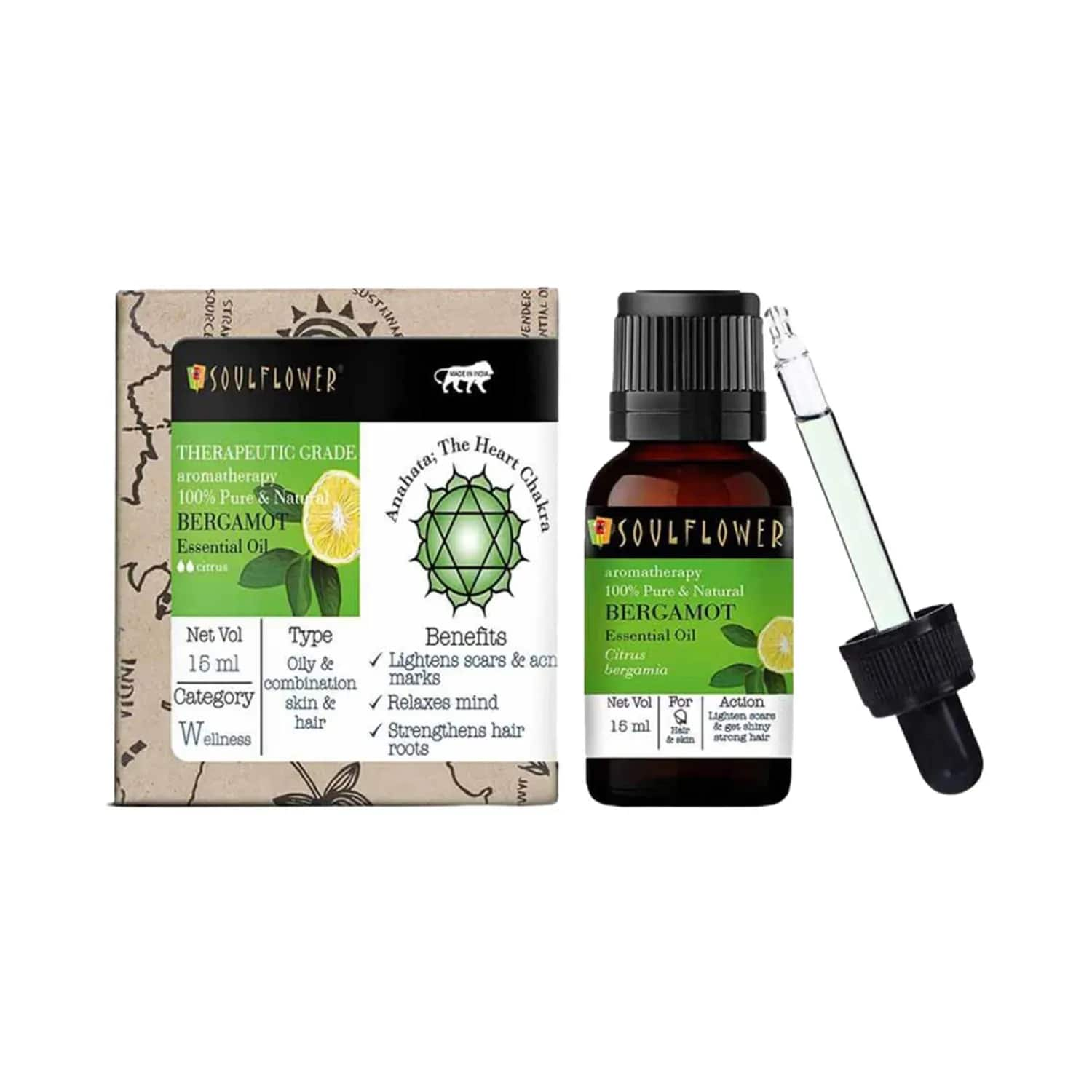 Soulflower | Soulflower Bergamot Essential Oil - (15ml)