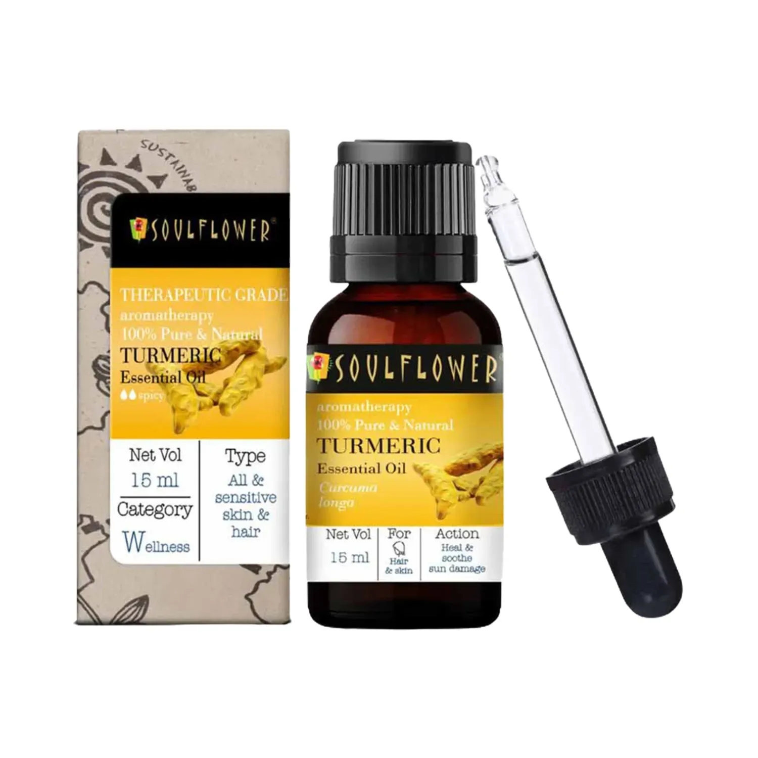 Soulflower | Soulflower Turmeric Essential Oil - (15ml)