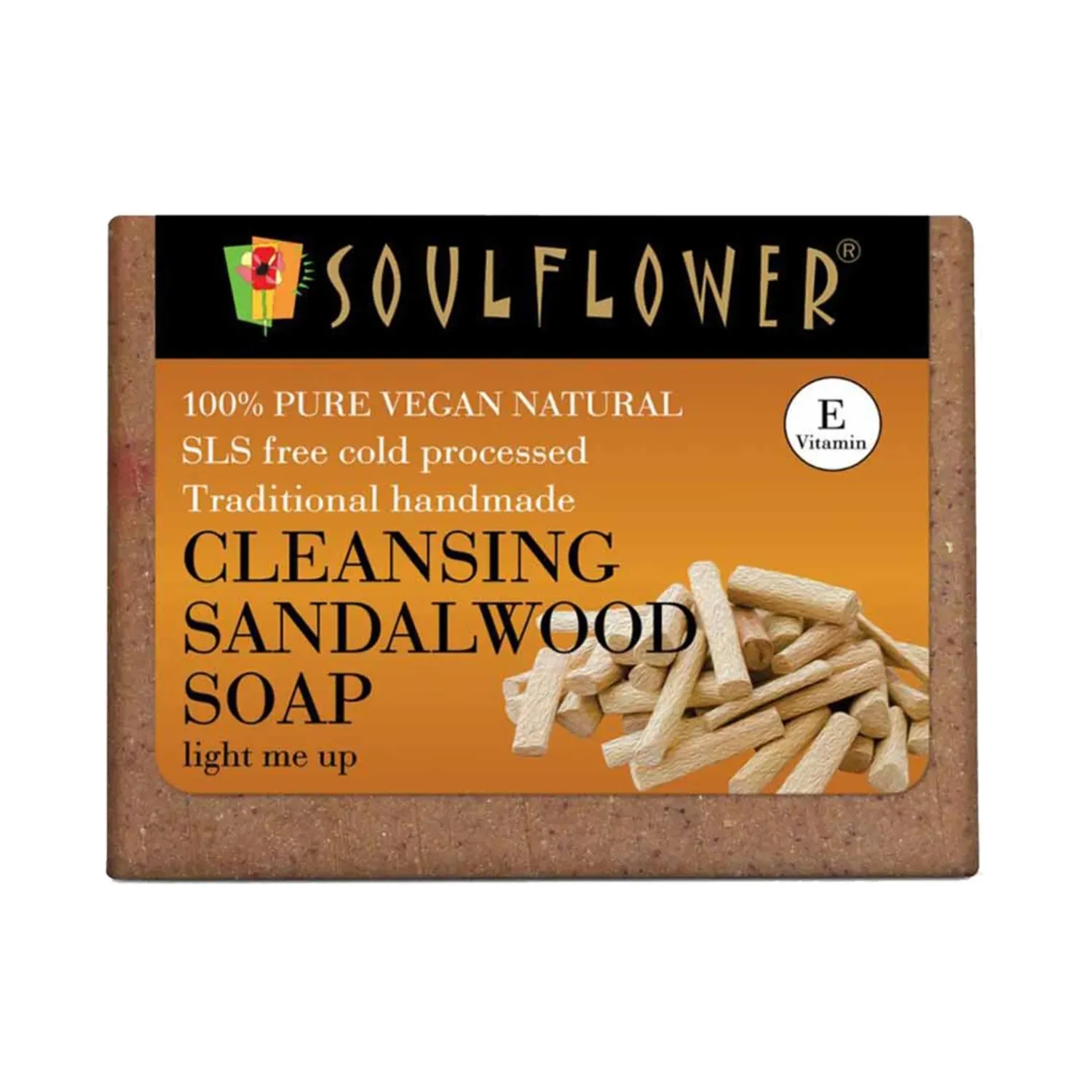 Soulflower | Soulflower Cleansing Sandalwood Soap - (150g)