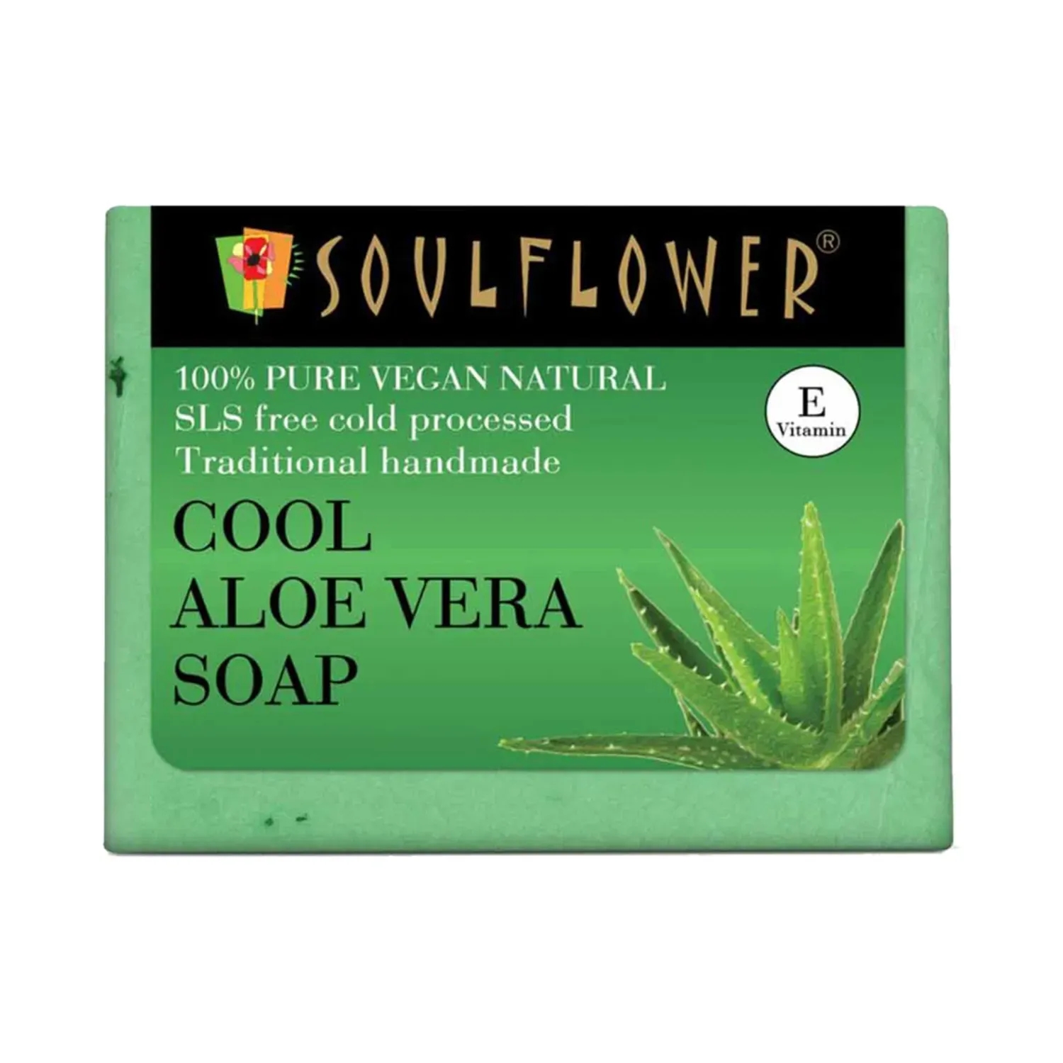 Soulflower | Soulflower Cool Aloe Vera Soap - (150g)