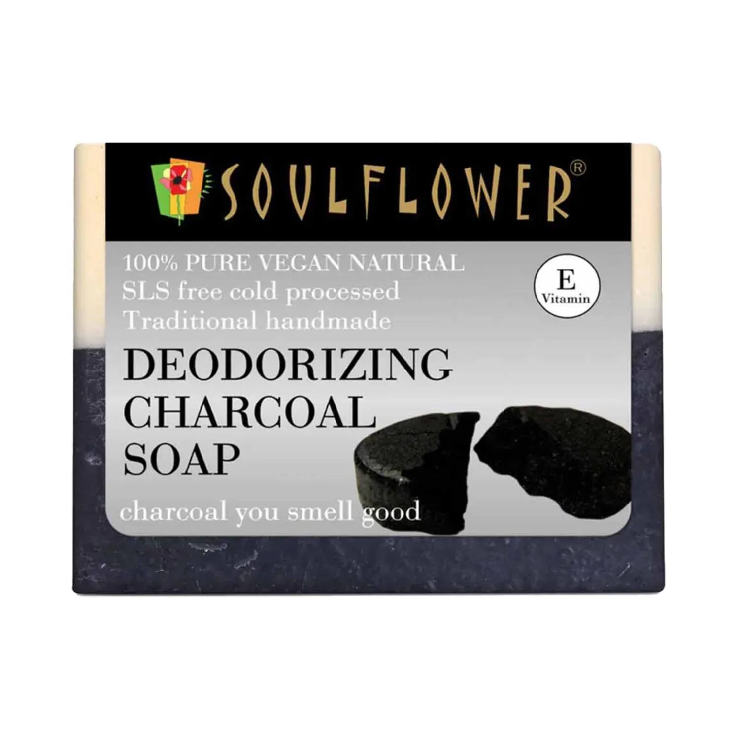 Soulflower | Soulflower Deodorizing Charcoal Soap - (150g)