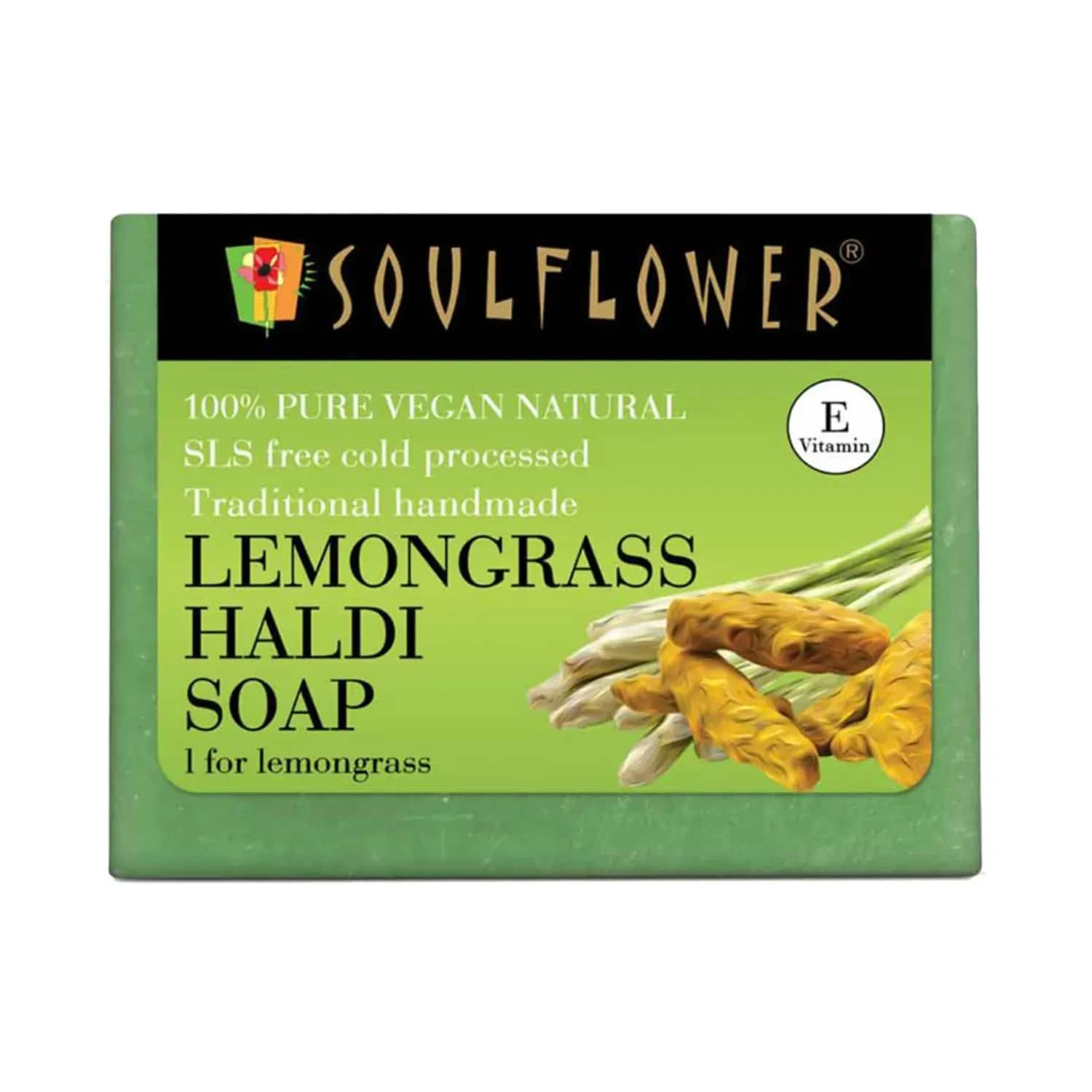 Soulflower | Soulflower Lemongrass Haldi Soap (150g)