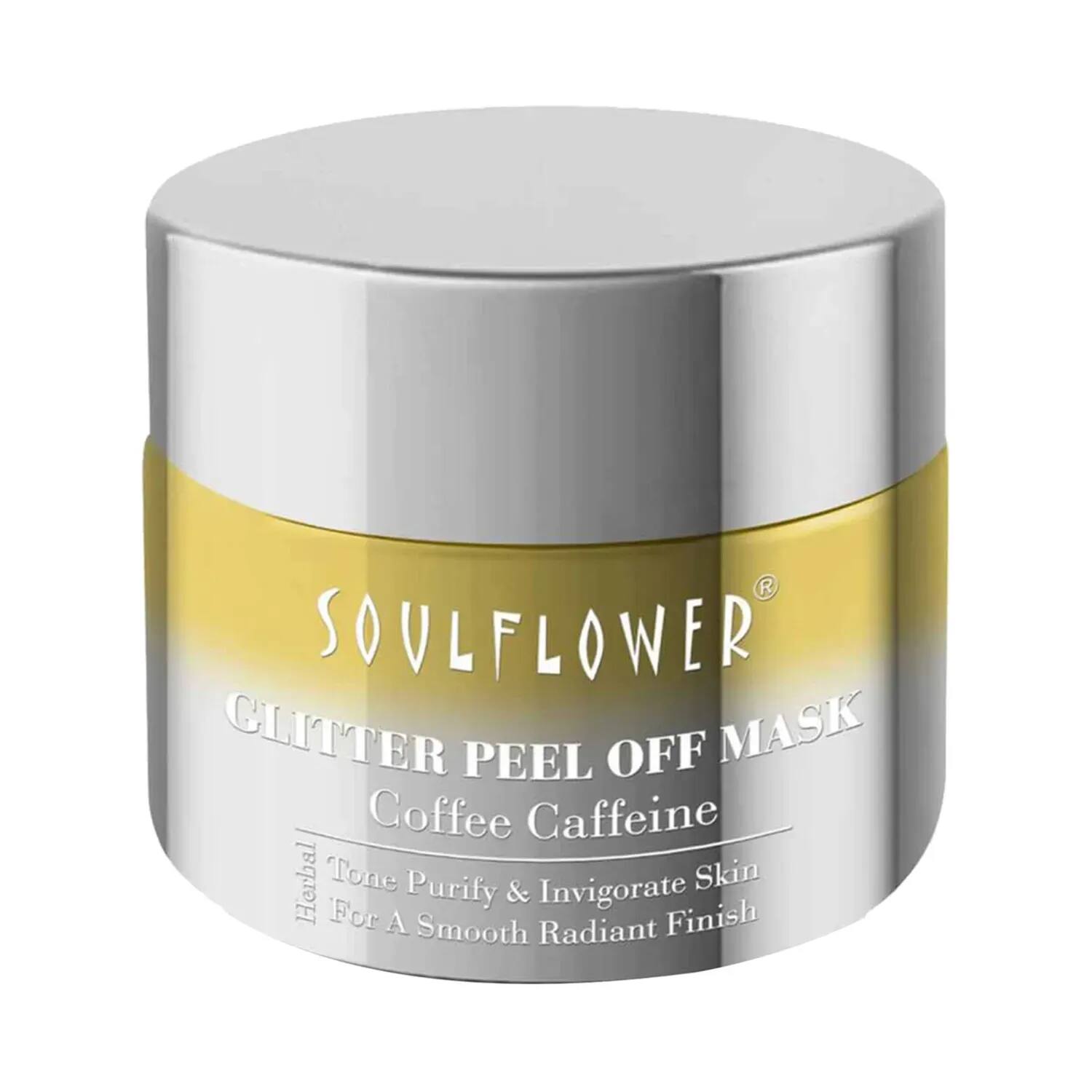 Soulflower | Soulflower Coffee Caffeine Glitter Peel off Mask - (100g)