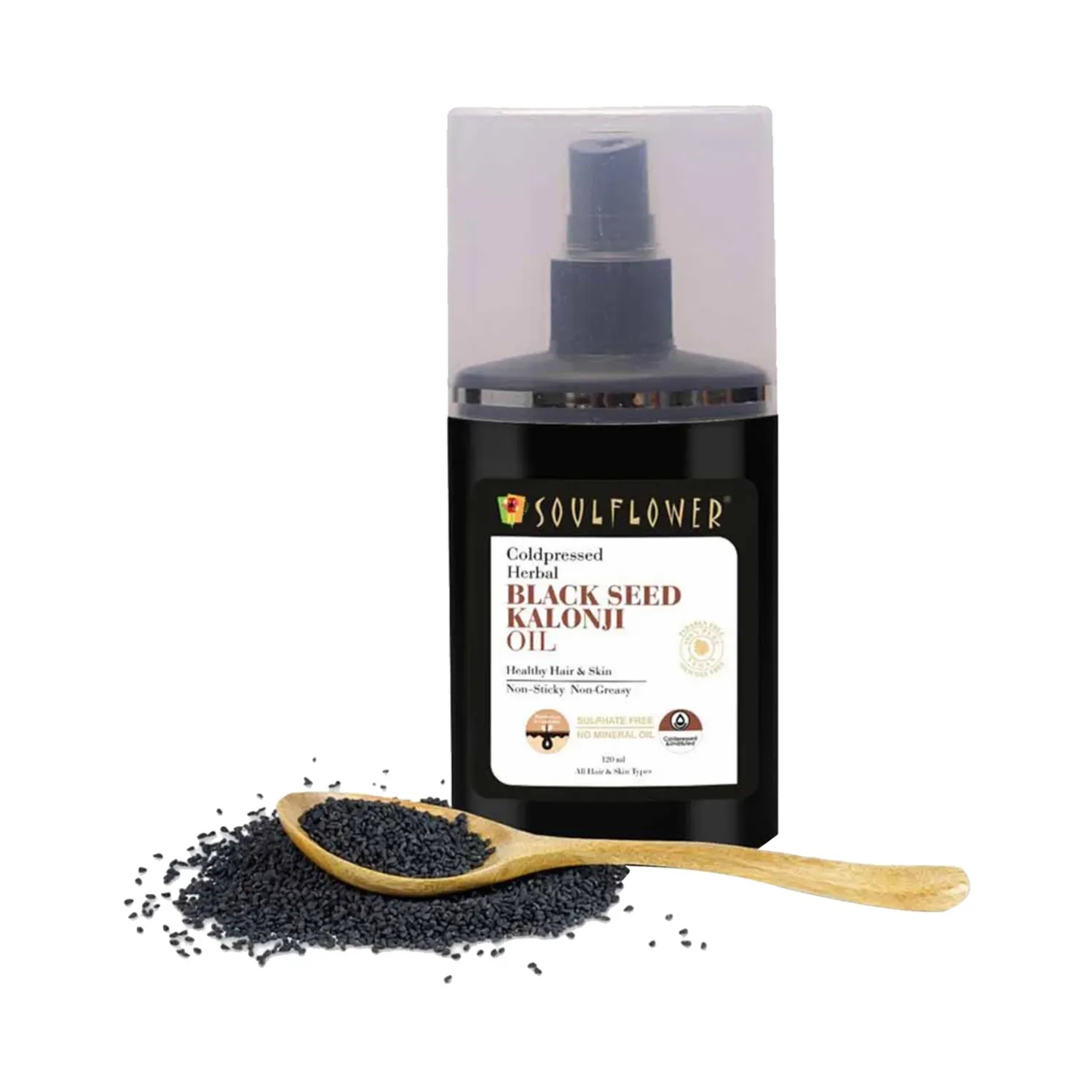 Soulflower | Soulflower Herbal Black Seed Kalonji Hair Oil - (120ml)